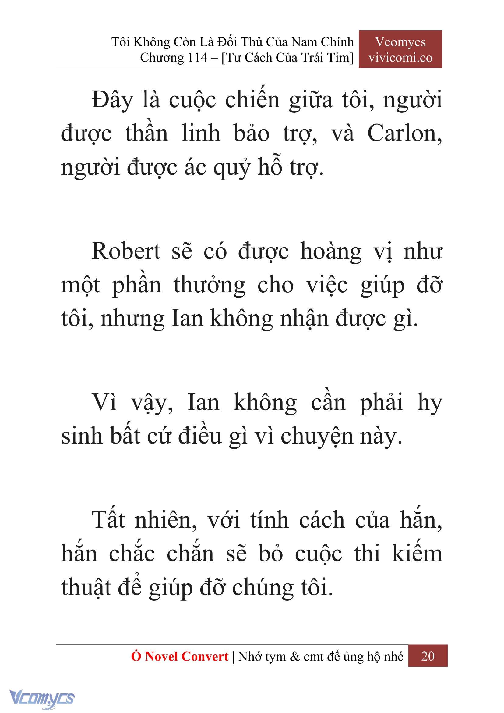 [Novel] Tôi Không Còn Là Đối Thủ Của Nam Chính Chap 114 - Trang 2