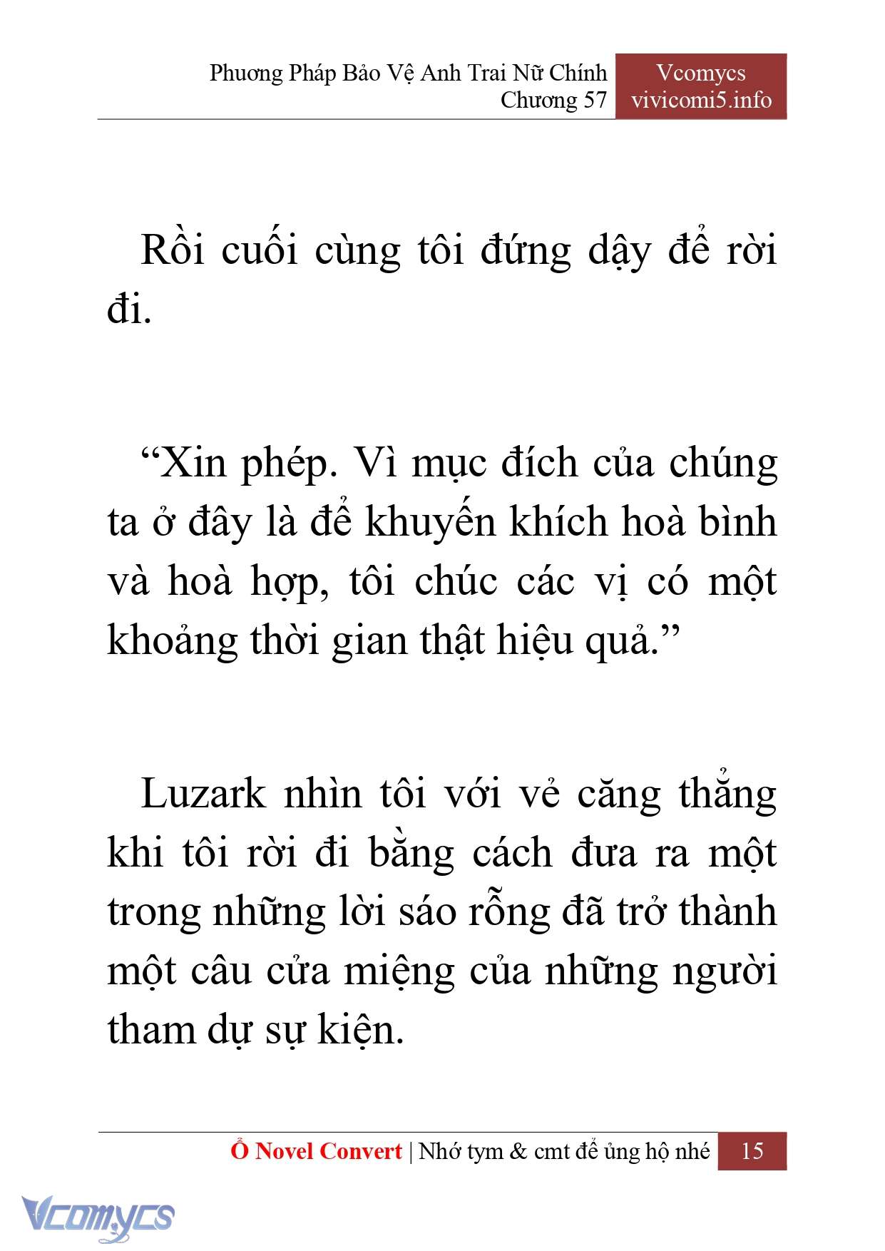 [Novel] Phương Pháp Bảo Vệ Anh Trai Nữ Chính Chap 57 - Trang 2