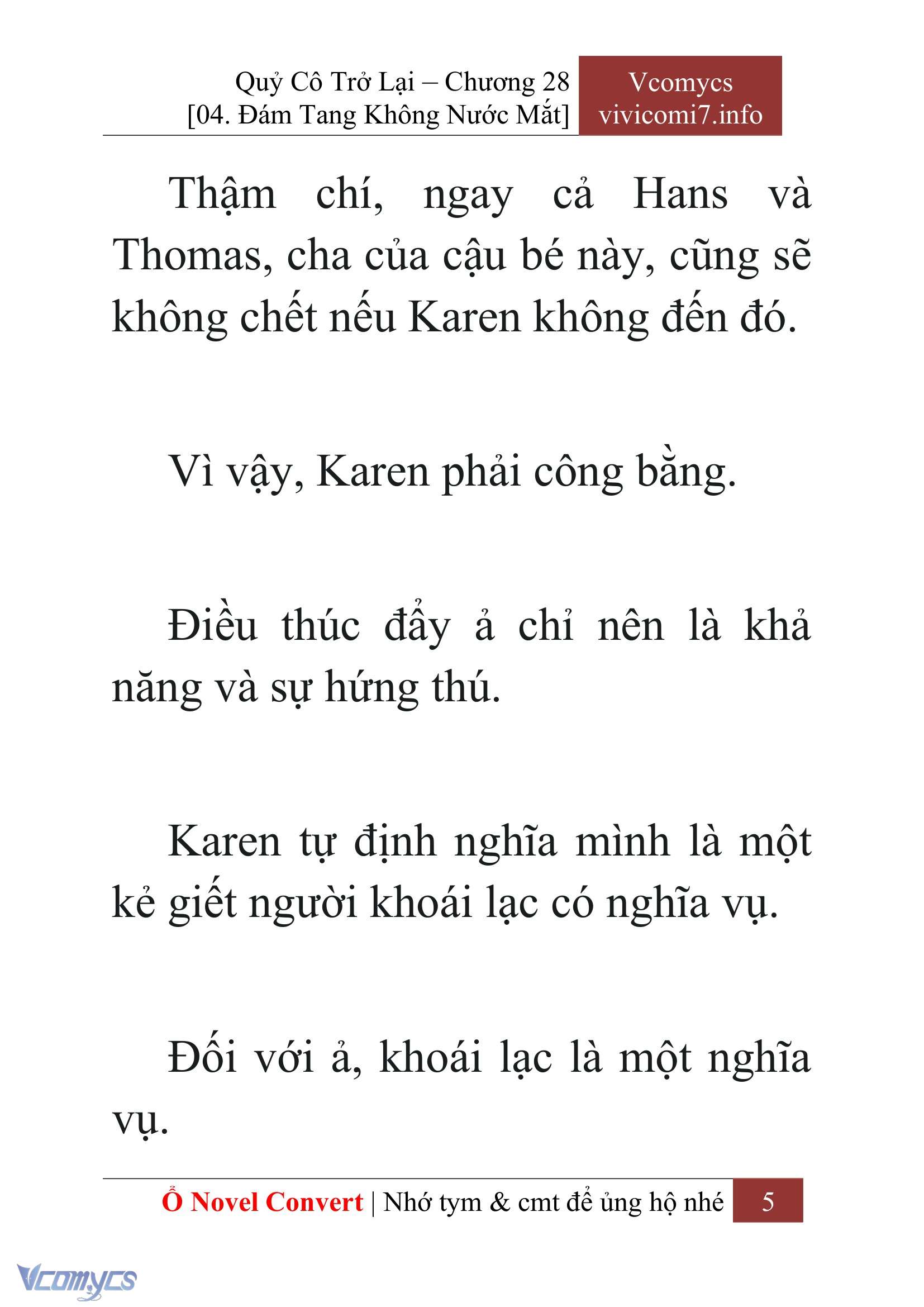 [Novel] Quý Cô Trở Lại Chap 28 - Trang 2