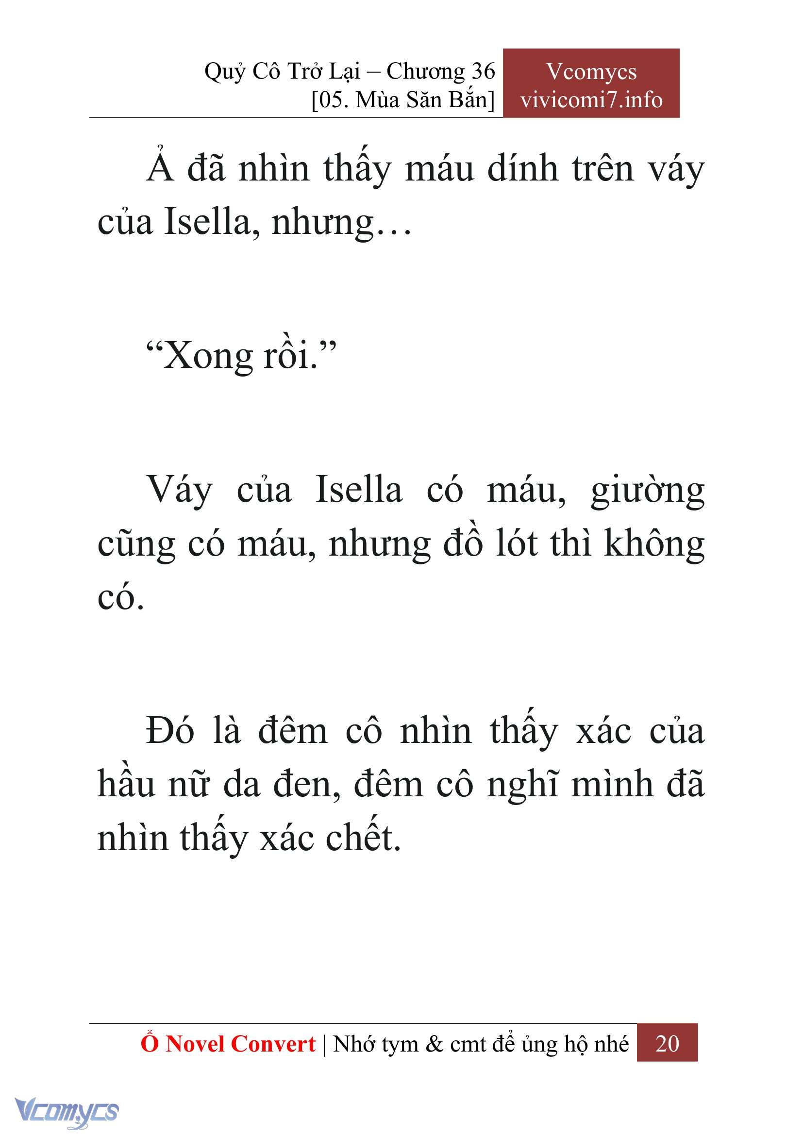 [Novel] Quý Cô Trở Lại Chap 36 - Trang 2