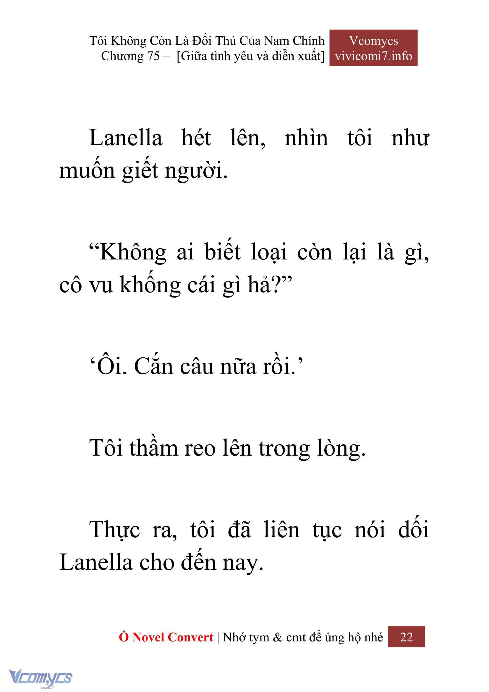 [Novel] Tôi Không Còn Là Đối Thủ Của Nam Chính Chap 75 - Trang 2