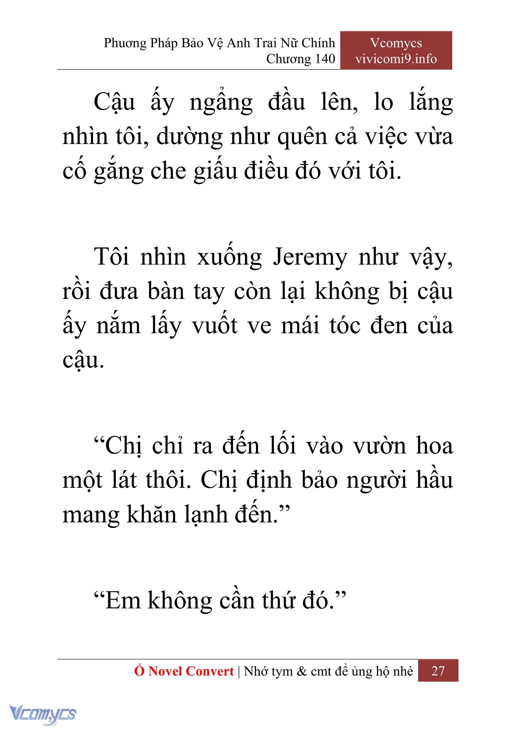 [Novel] Phương Pháp Bảo Vệ Anh Trai Nữ Chính Chap 140 - Trang 2