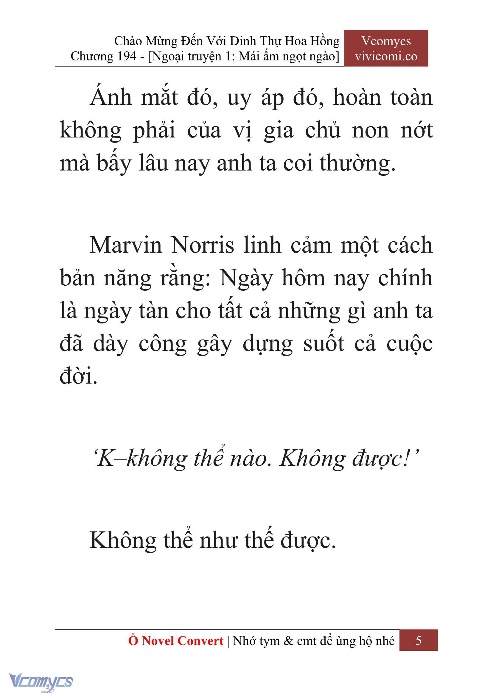 [Novel] Chào Mừng Đến Với Dinh Thự Hoa Hồng Chap 194 - Trang 2