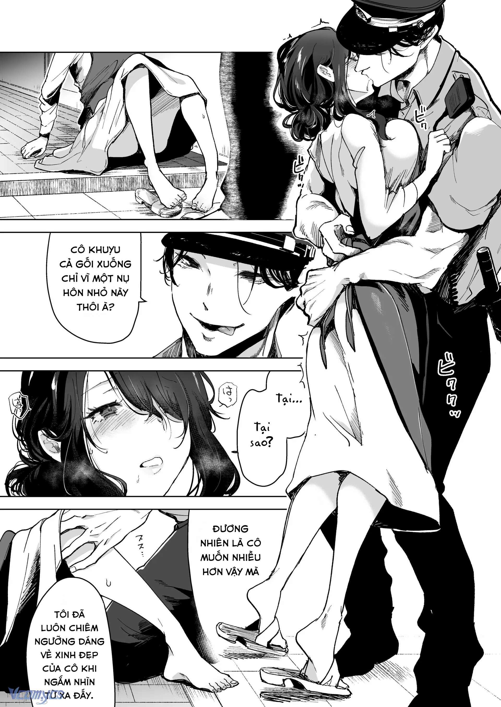 『18+』Anh cảnh sát nhà bên si tình - Cô vợ ngày ngày bị giam giữ và NTR trong lồng sắt Chap 1 - Trang 2