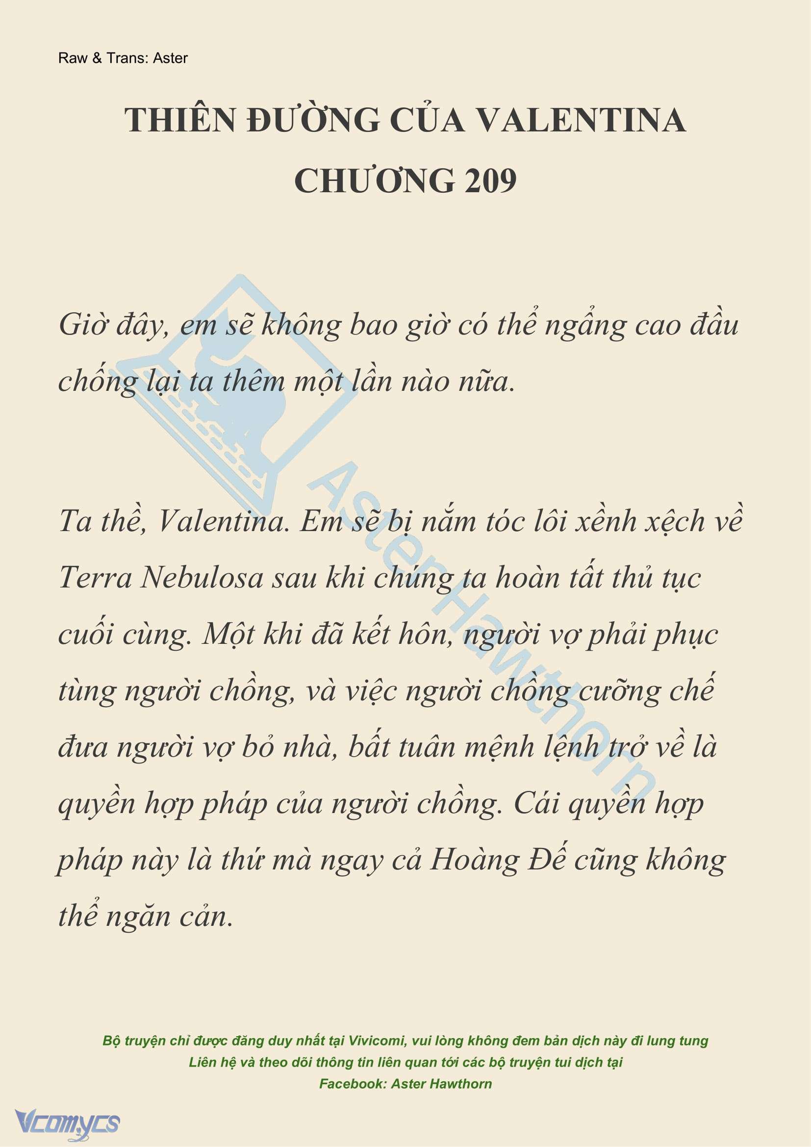 [NOVEL] Thiên Đường Của Valentina Chap 209 - Trang 2