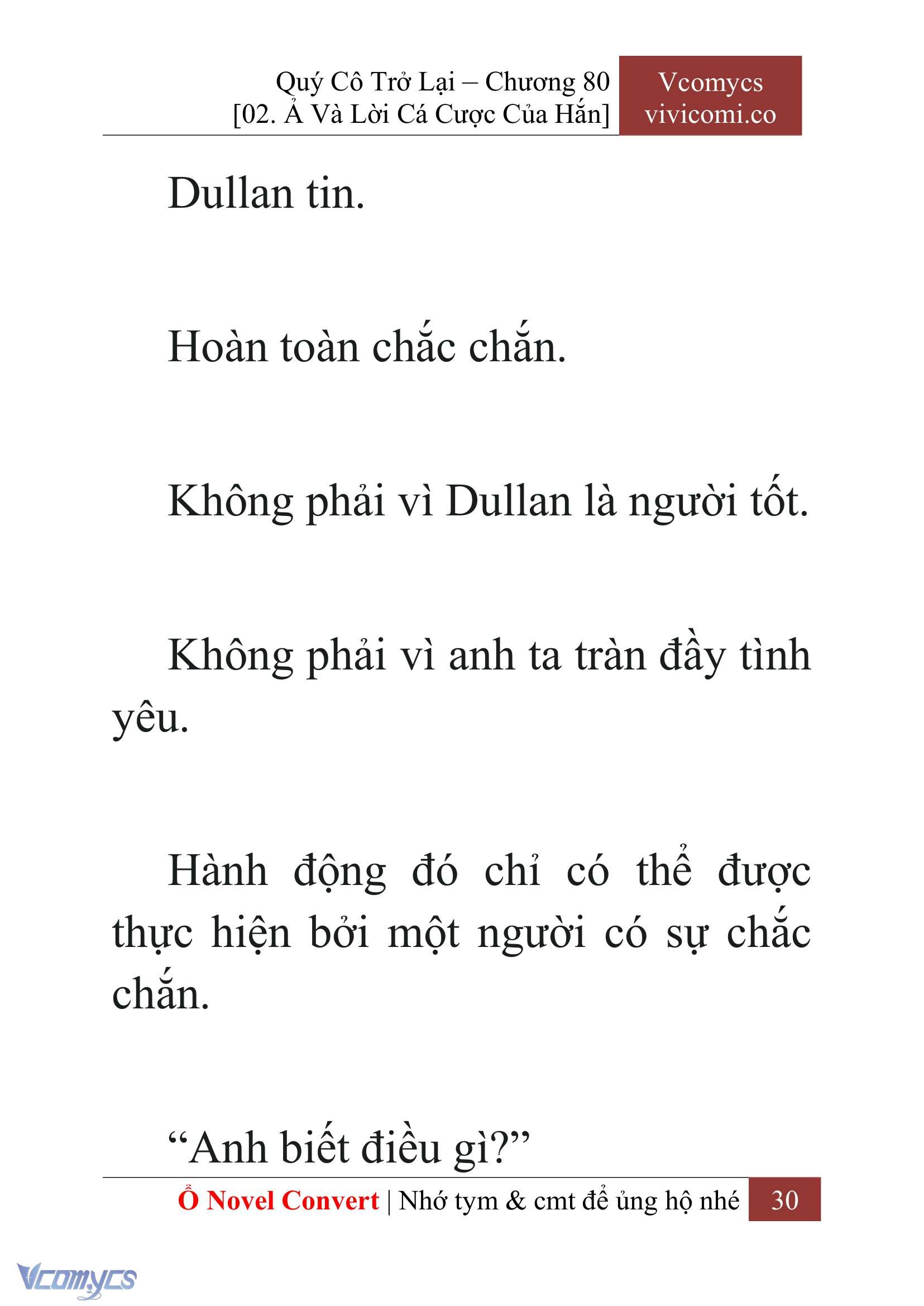 [Novel] Quý Cô Trở Lại Chap 80 - Trang 2