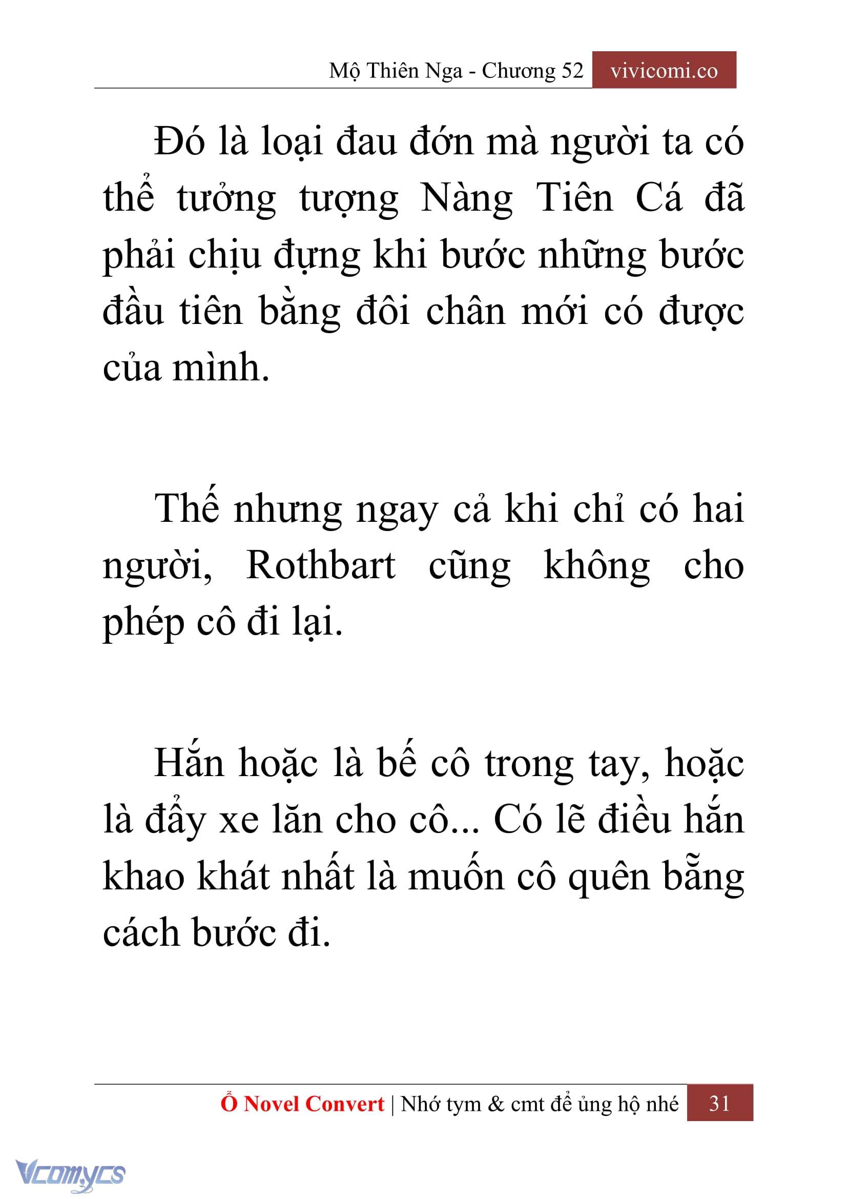 [Novel] Mộ Thiên Nga Chap 52 - Next Chap 53