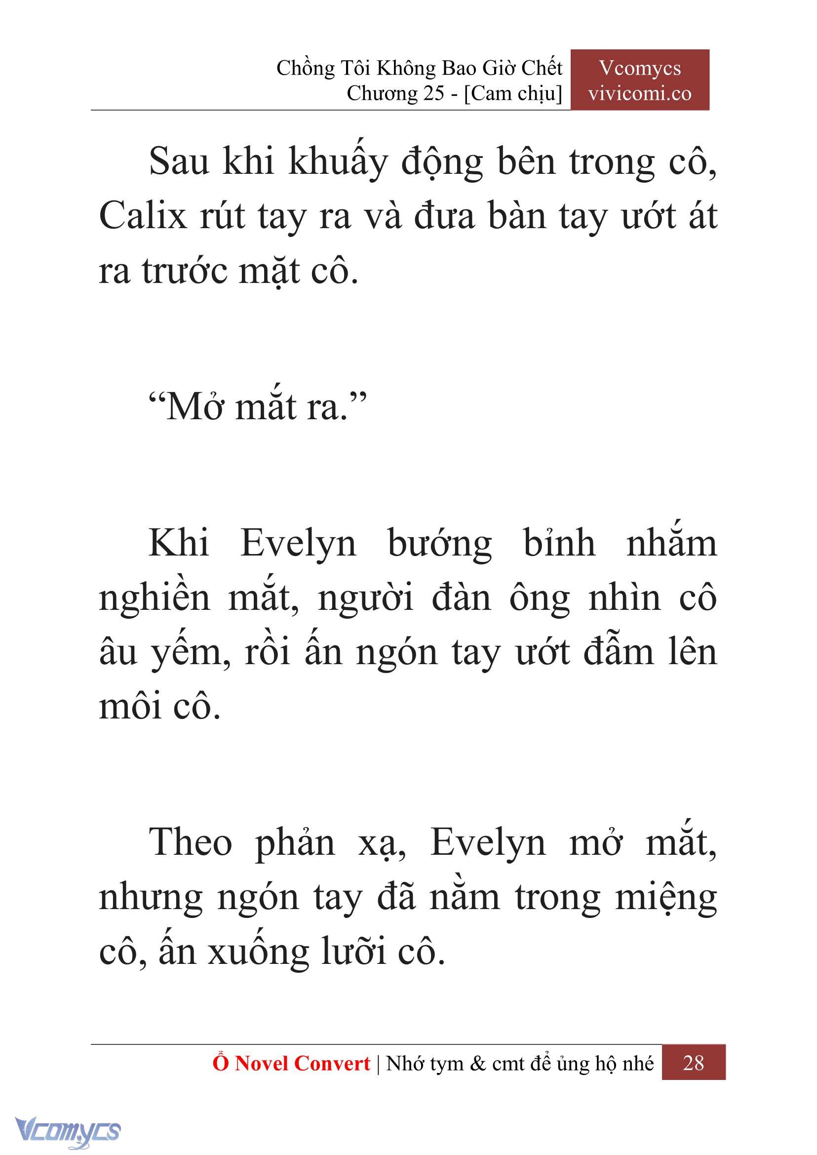 [Novel] Chồng Tôi Không Bao Giờ Chết Chap 25 - Trang 2