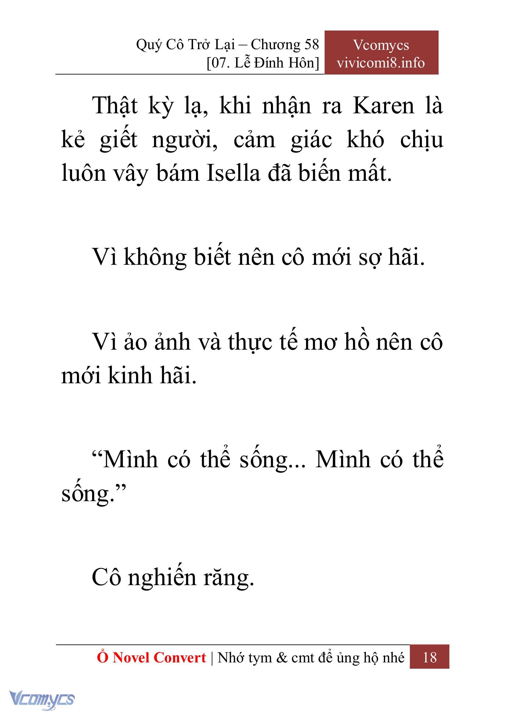 [Novel] Quý Cô Trở Lại Chap 58 - Trang 2