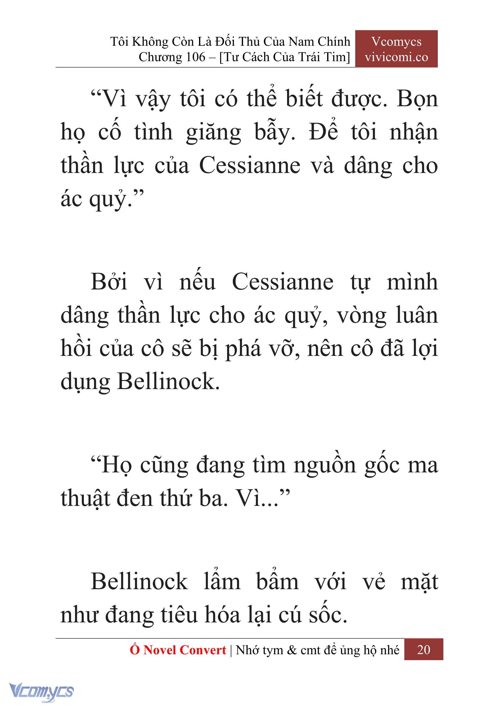 [Novel] Tôi Không Còn Là Đối Thủ Của Nam Chính Chap 106 - Trang 2