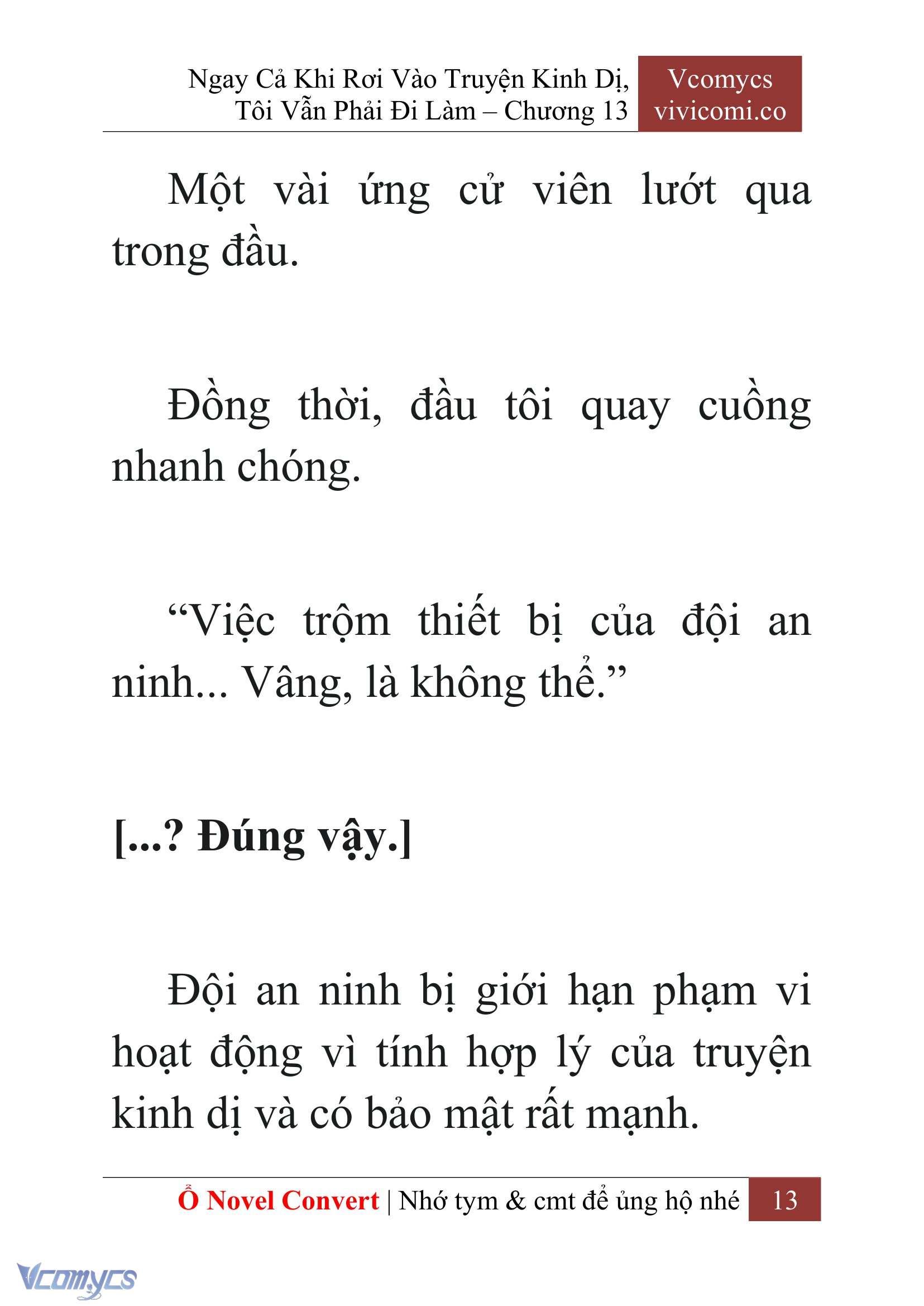 [Novel] Ngay Cả Khi Rơi Vào Truyện Kinh Dị, Tôi Vẫn Phải Đi Làm Chap 13 - Trang 2