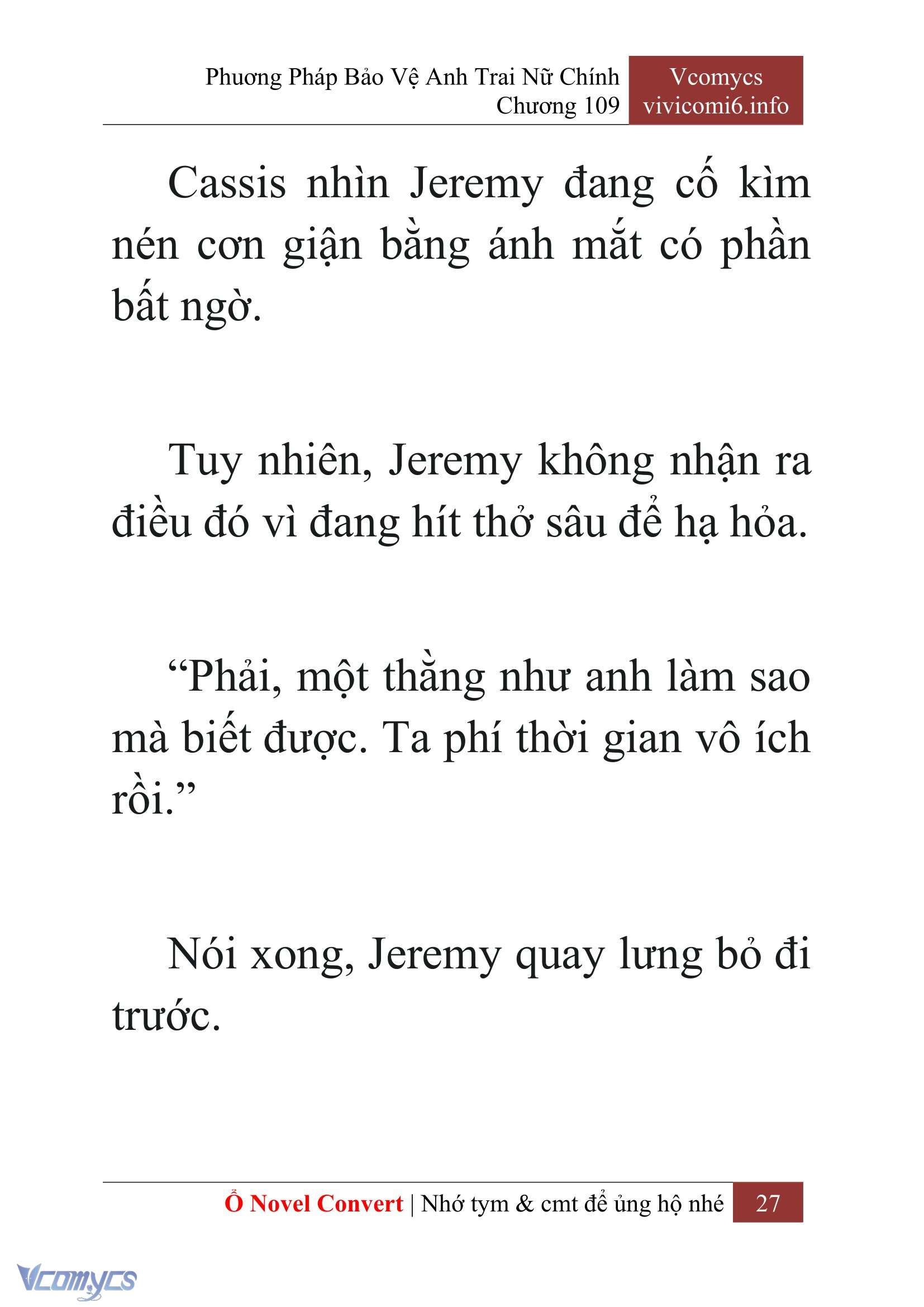 [Novel] Phương Pháp Bảo Vệ Anh Trai Nữ Chính Chap 109 - Trang 2