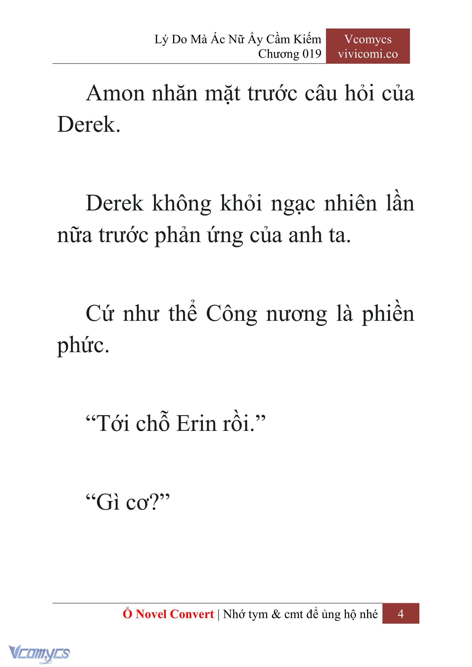 [Novel] Lý Do Mà Ác Nữ Ấy Cầm Kiếm Chap 19 - Trang 2