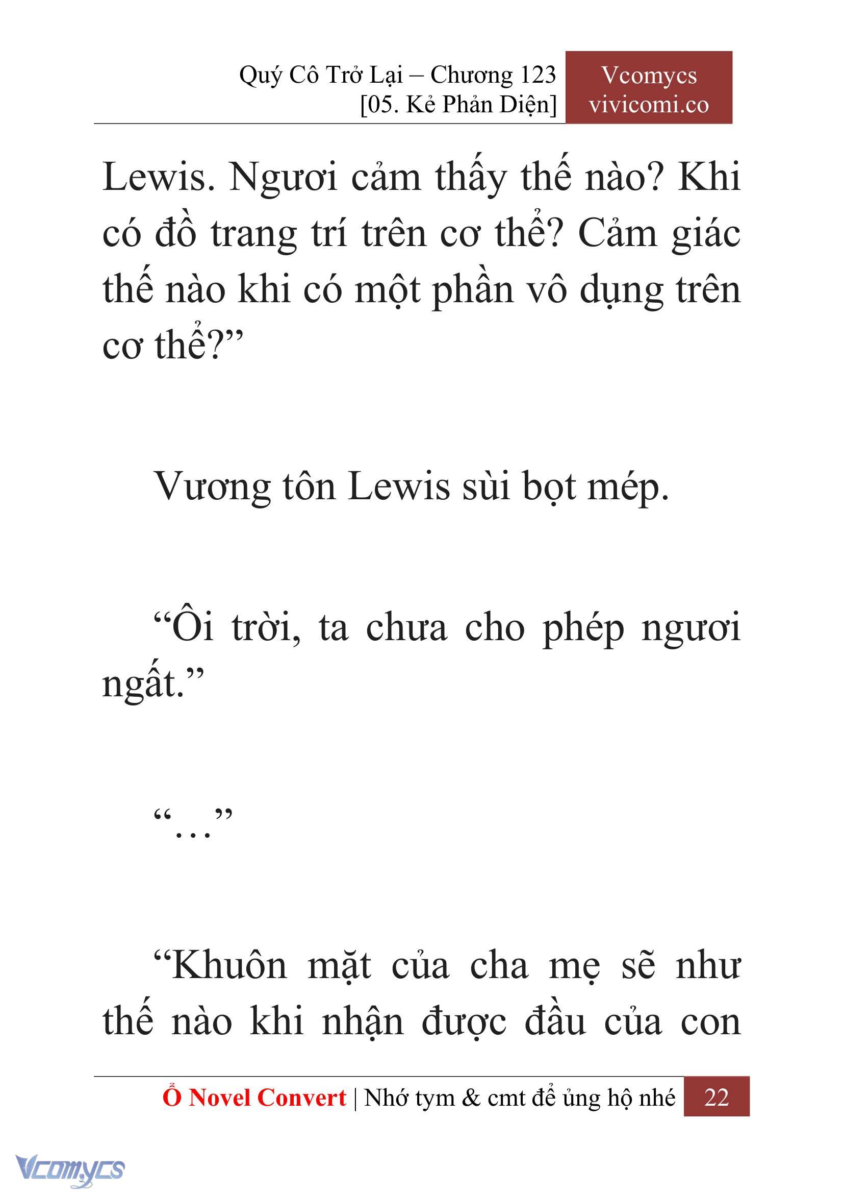 [Novel] Quý Cô Trở Lại Chap 123 - Trang 2