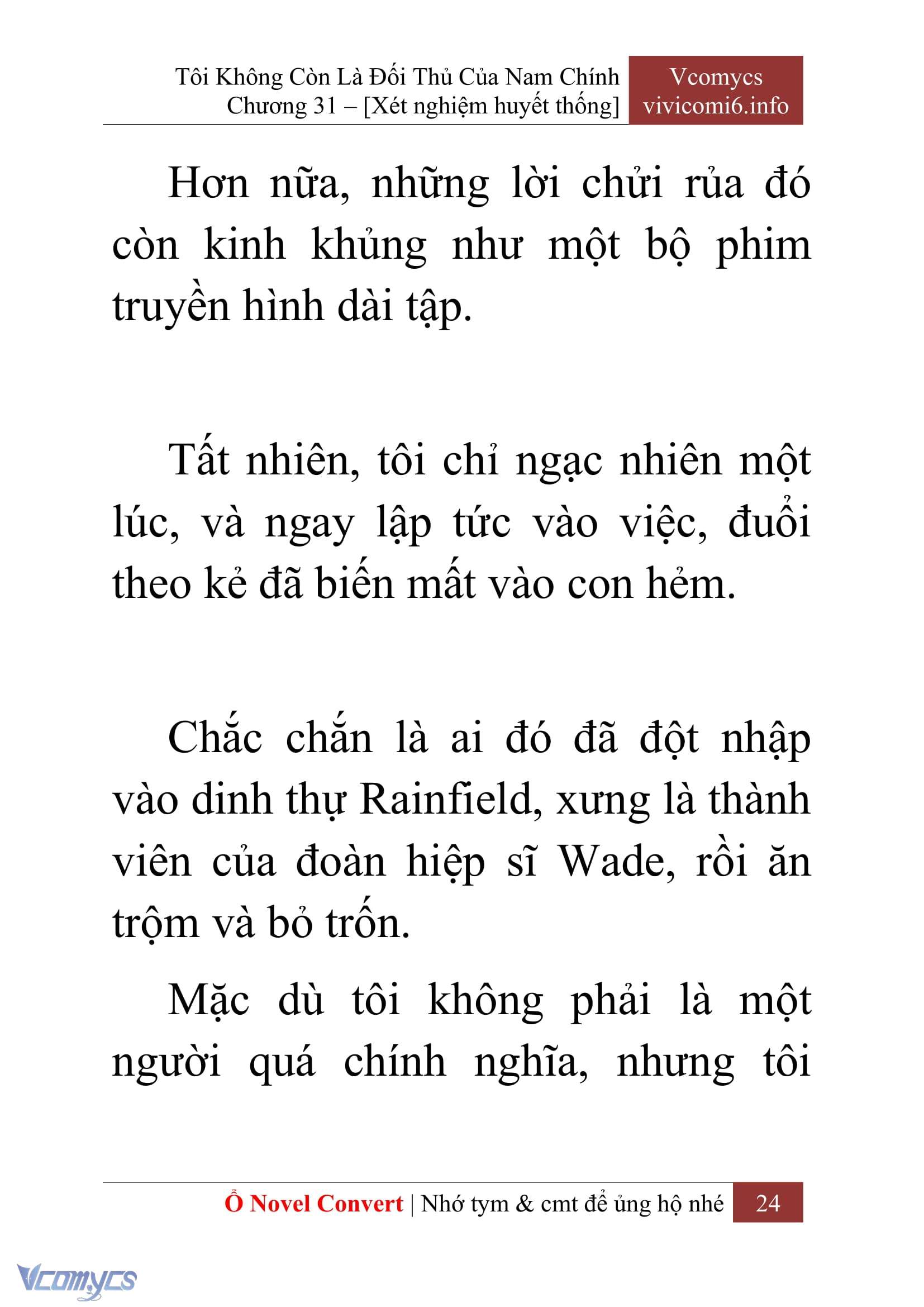 [Novel] Tôi Không Còn Là Đối Thủ Của Nam Chính Chap 31 - Trang 2
