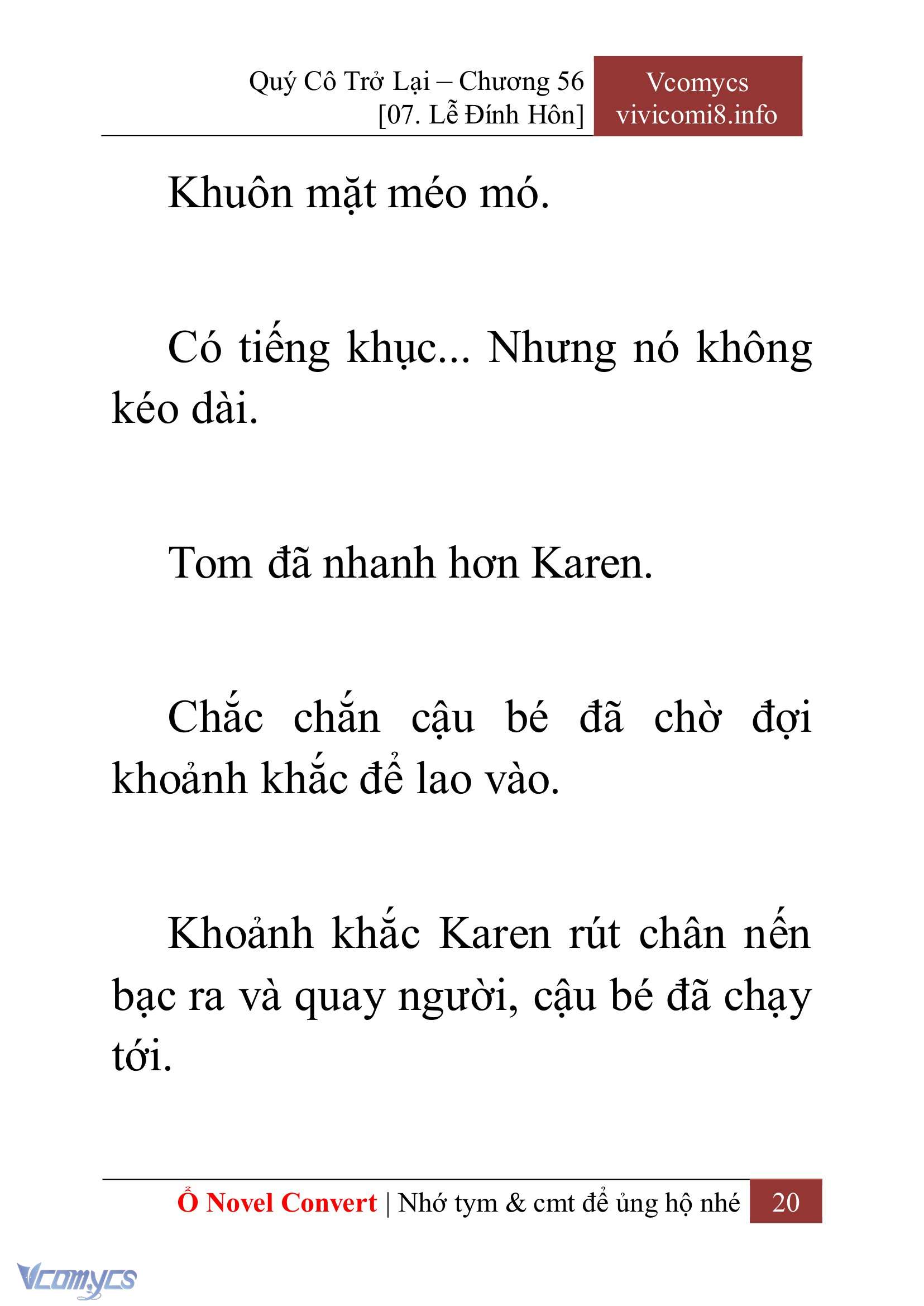 [Novel] Quý Cô Trở Lại Chap 56 - Trang 2