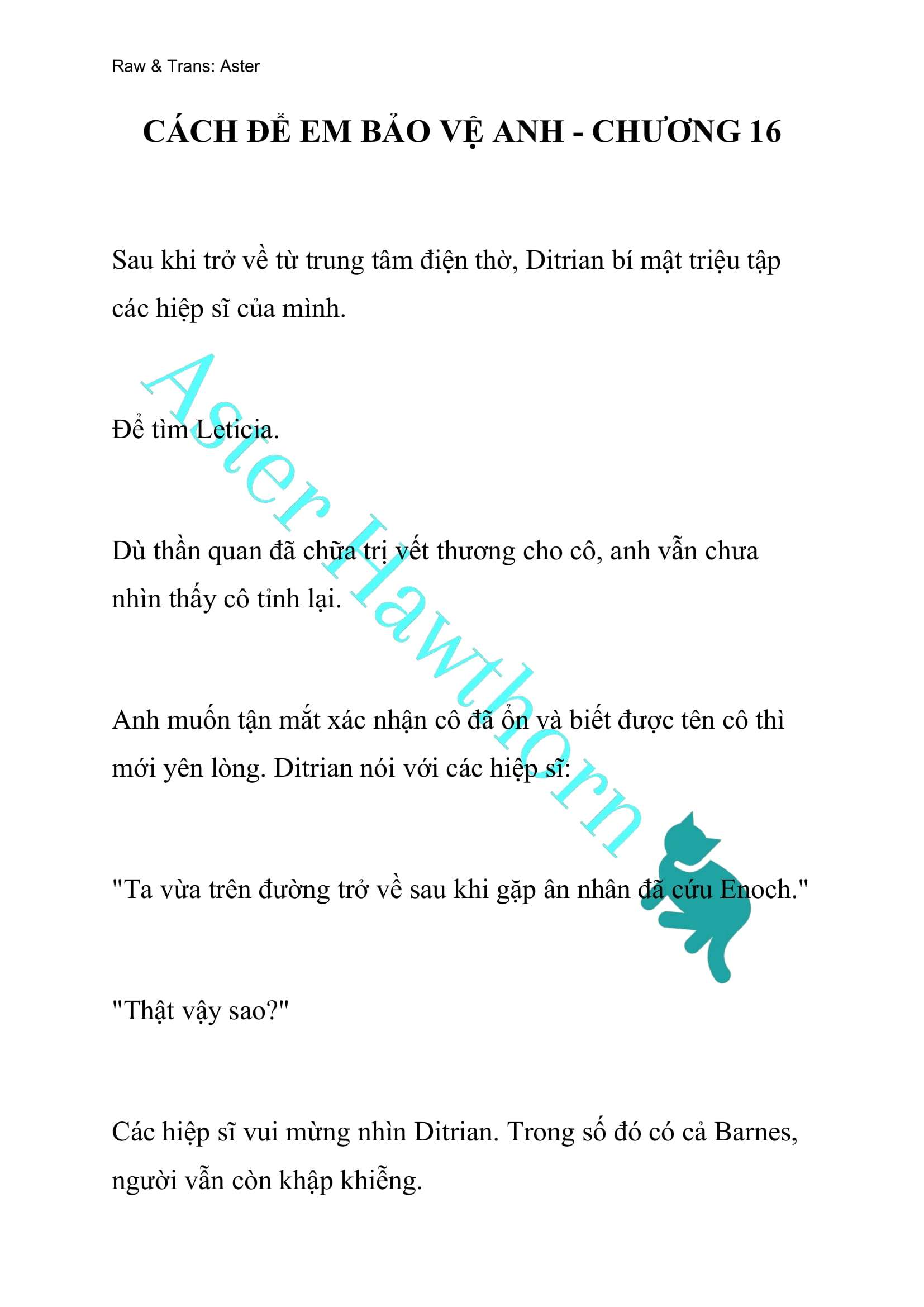 [NOVEL] Cách Để Em Bảo Vệ Anh Chap 16 - Trang 2