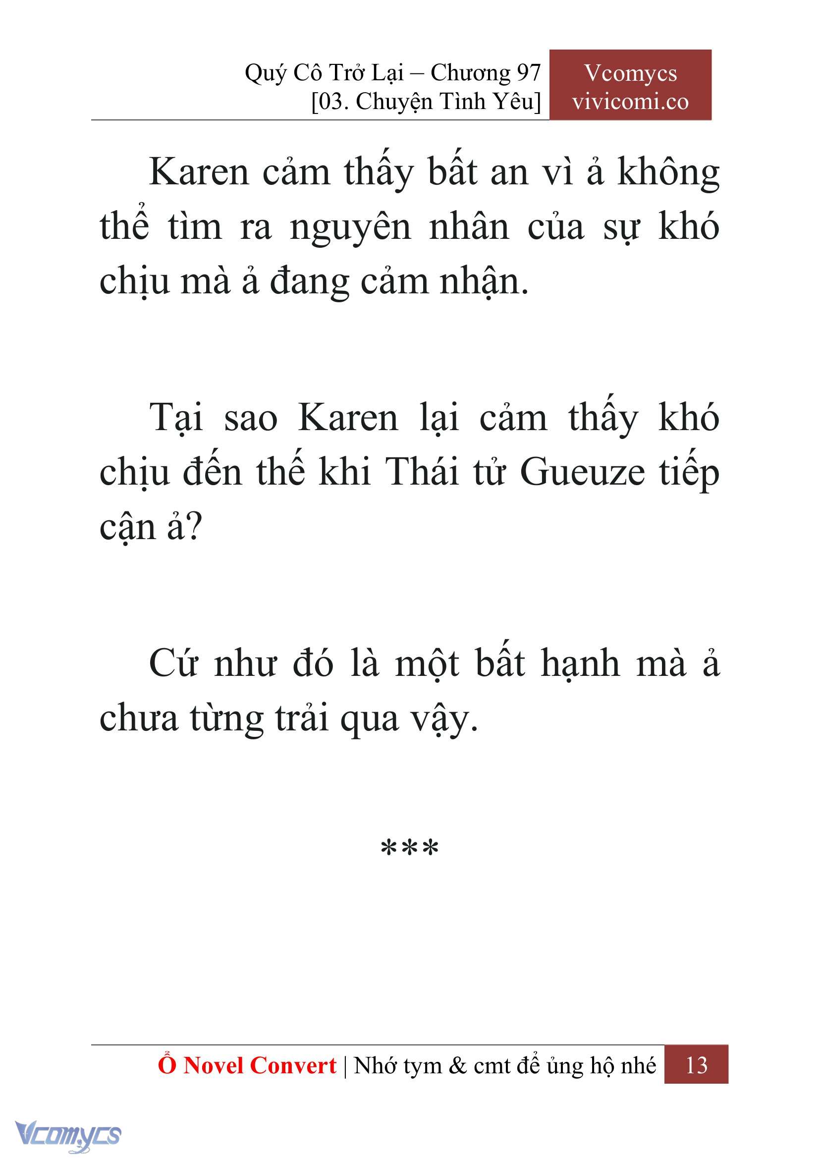 [Novel] Quý Cô Trở Lại Chap 97 - Trang 2