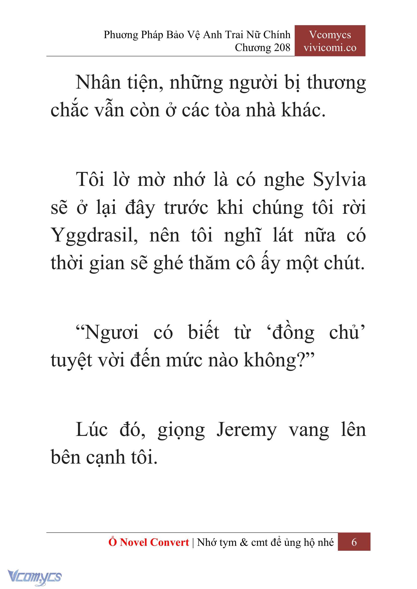 [Novel] Phương Pháp Bảo Vệ Anh Trai Nữ Chính Chap 208 - Trang 2