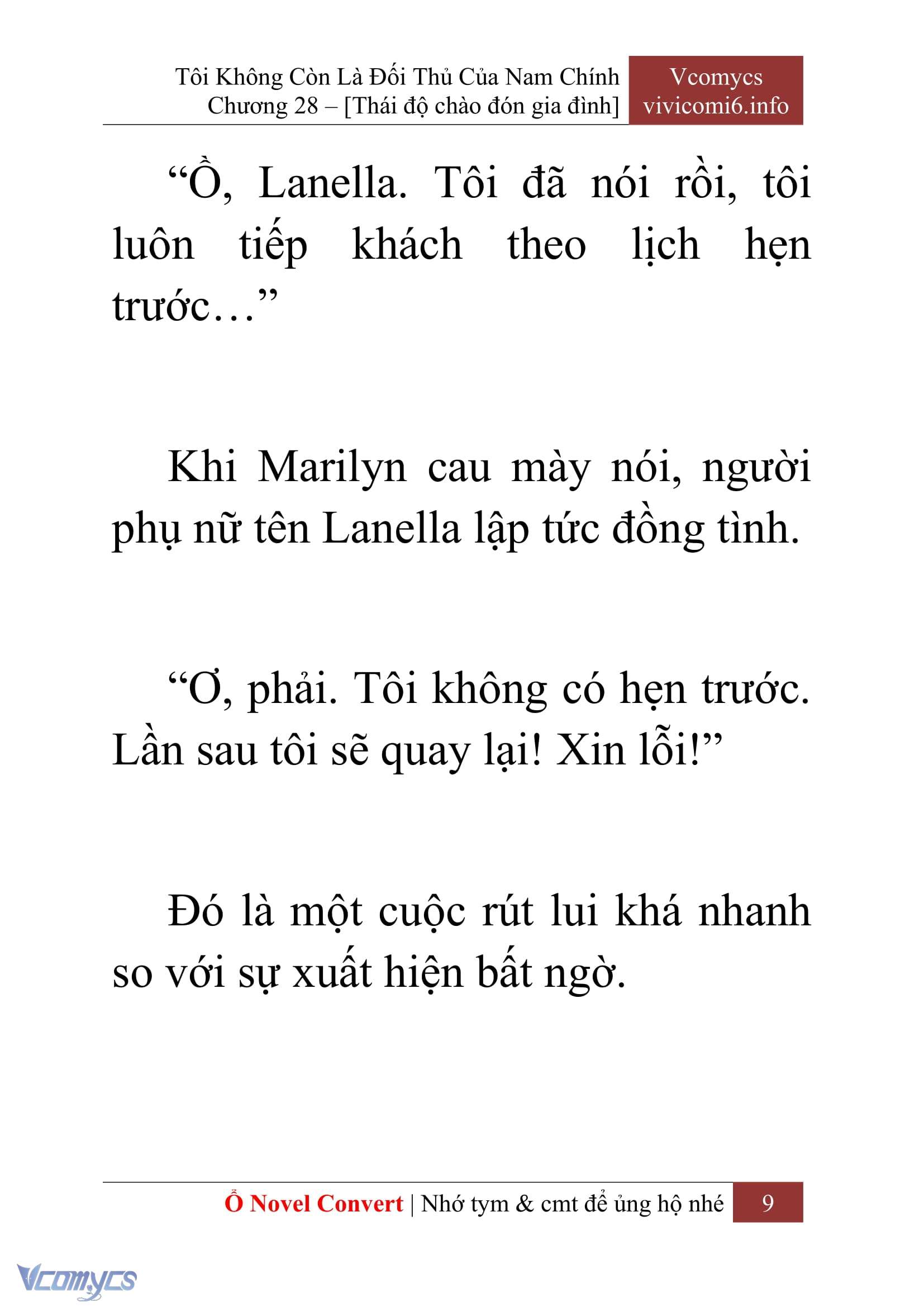 [Novel] Tôi Không Còn Là Đối Thủ Của Nam Chính Chap 28 - Trang 2