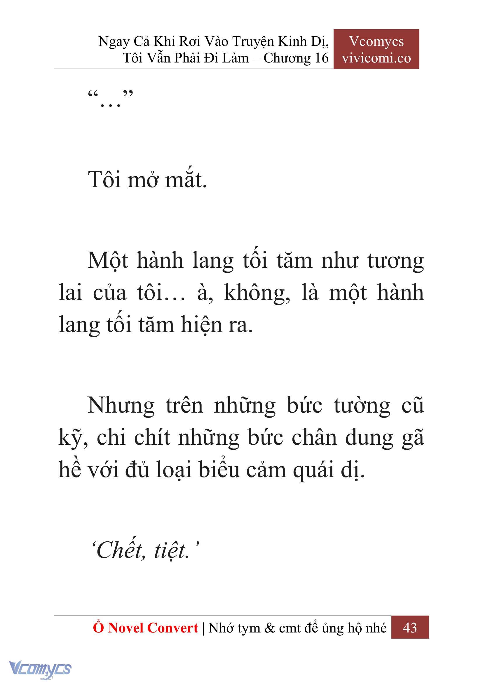 [Novel] Ngay Cả Khi Rơi Vào Truyện Kinh Dị, Tôi Vẫn Phải Đi Làm Chap 16 - Trang 2