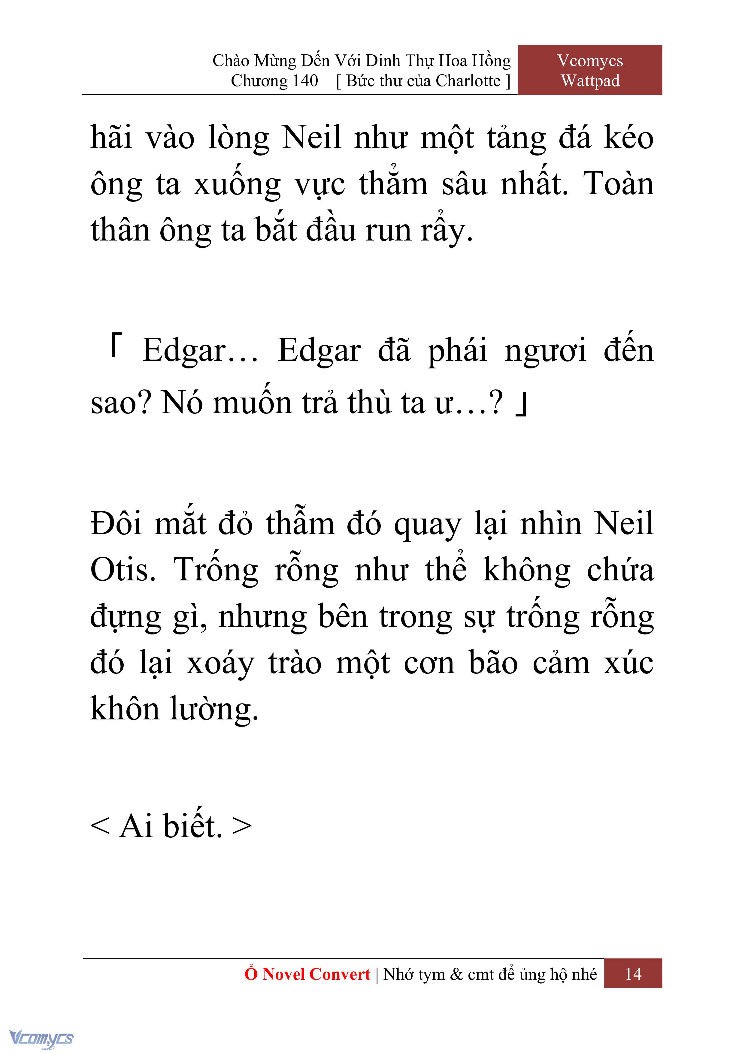 [Novel] Chào Mừng Đến Với Dinh Thự Hoa Hồng Chap 140 - Trang 2