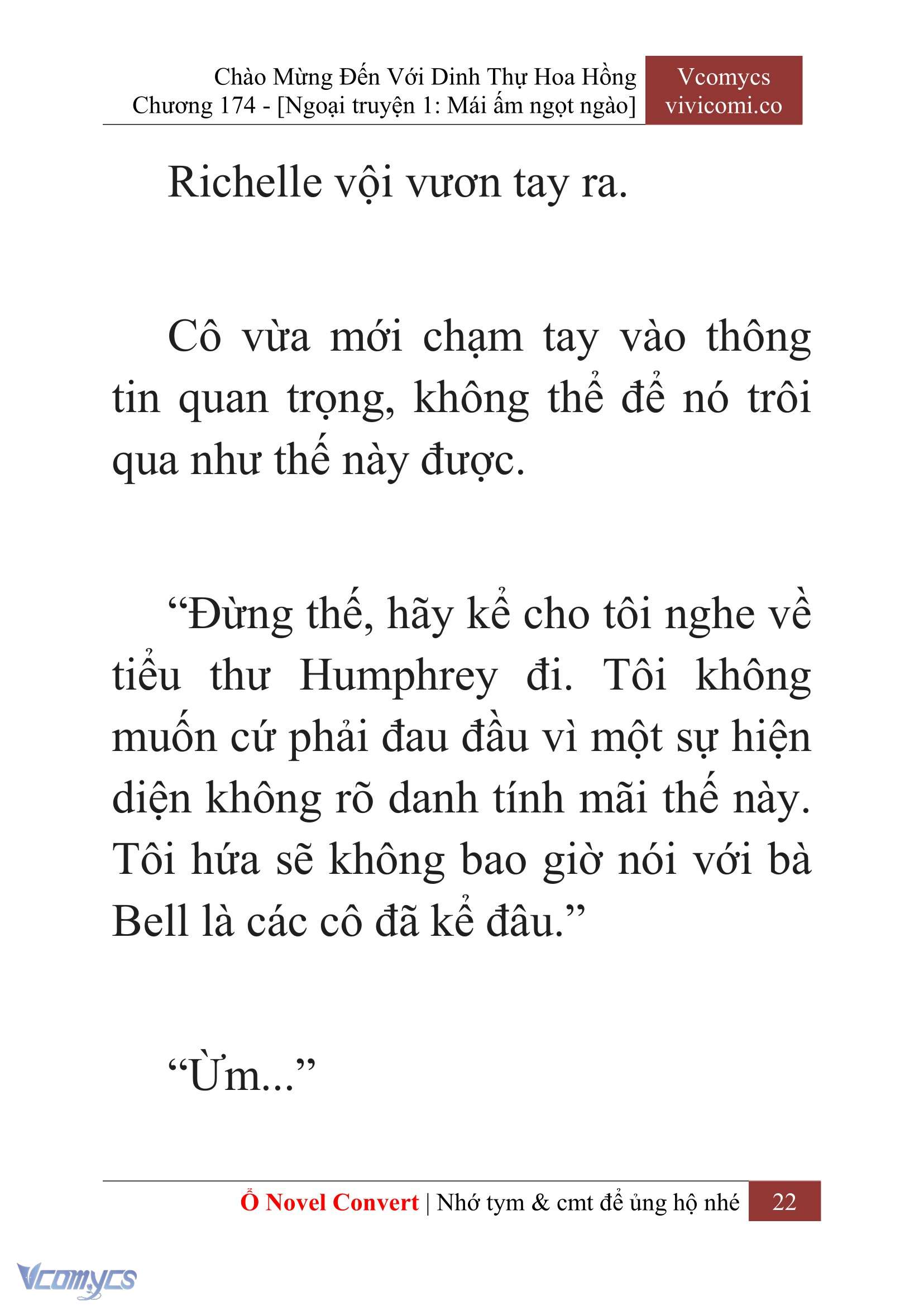 [Novel] Chào Mừng Đến Với Dinh Thự Hoa Hồng Chap 174 - Trang 2