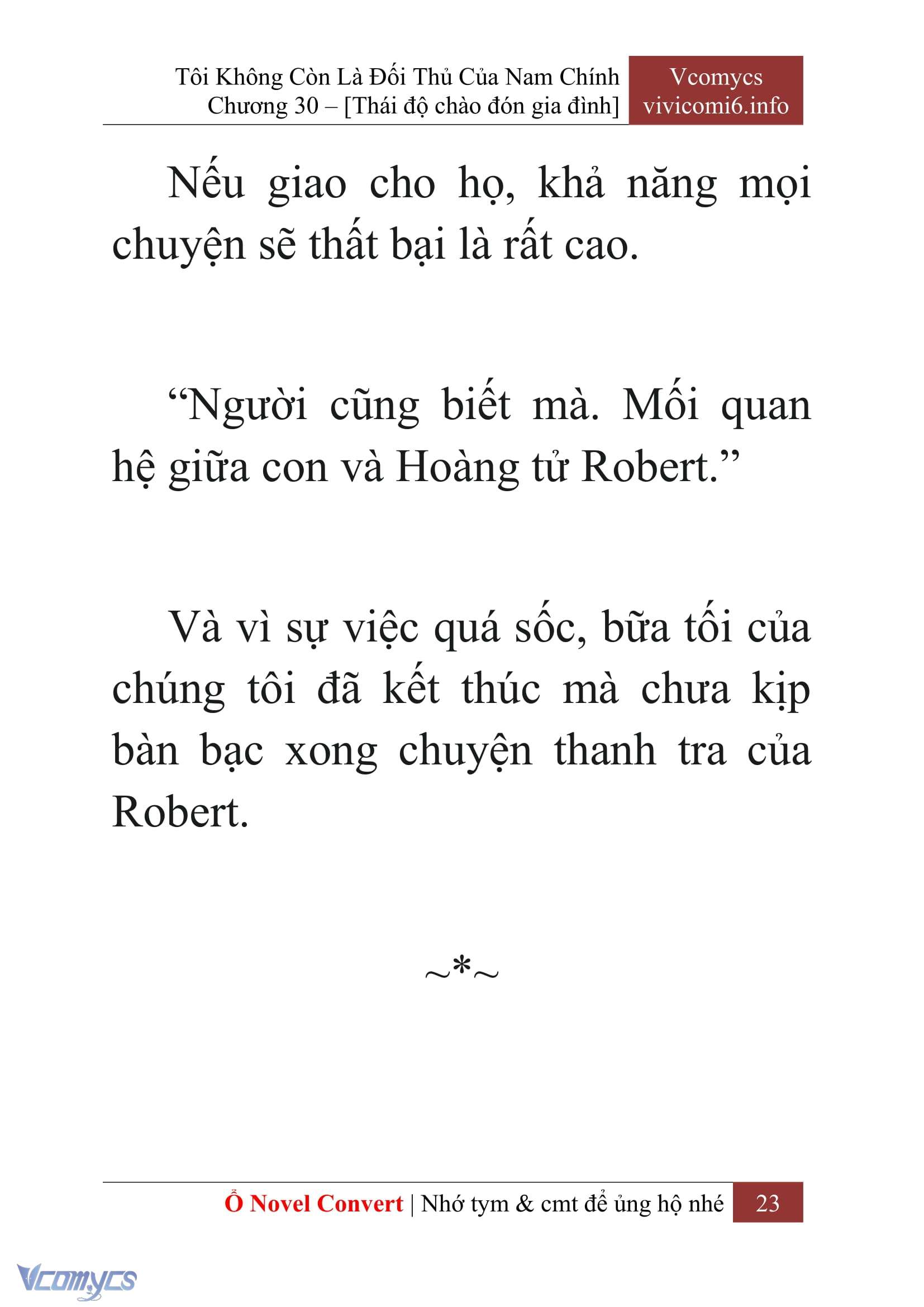 [Novel] Tôi Không Còn Là Đối Thủ Của Nam Chính Chap 30 - Trang 2