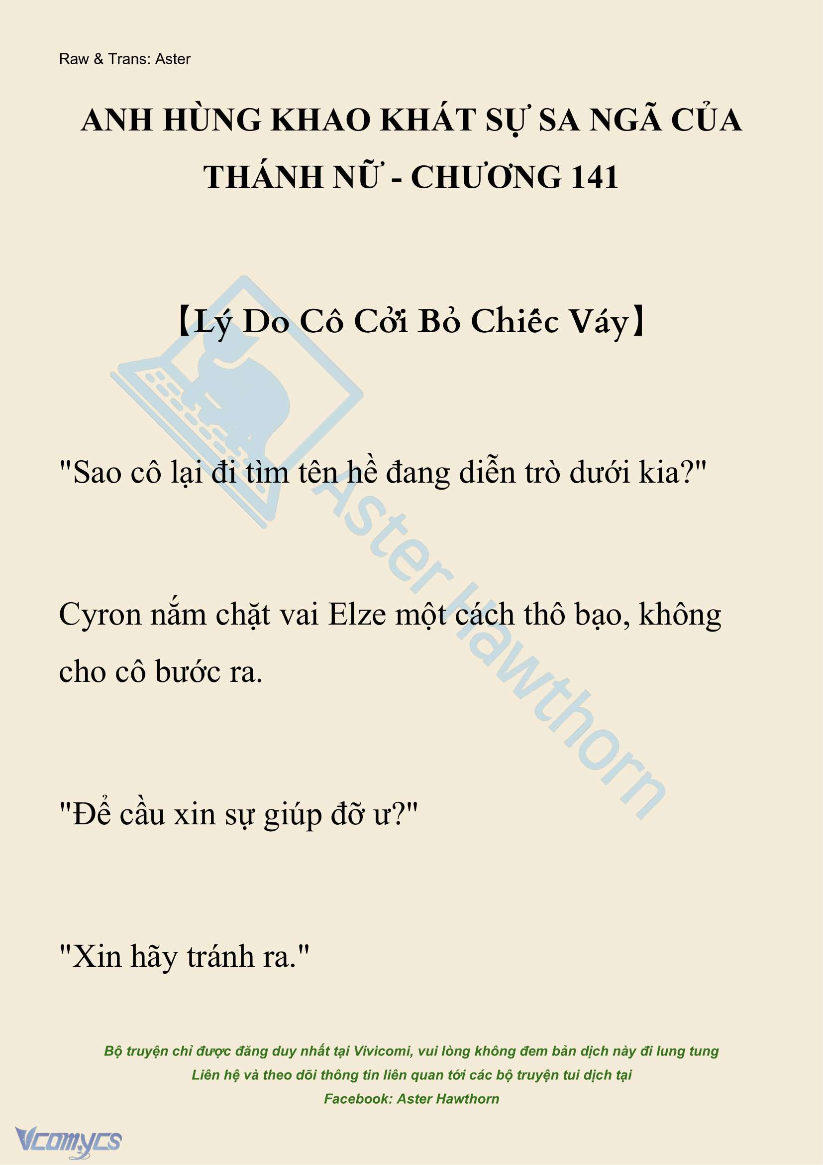 [NOVEL] Anh Hùng Khao Khát Sự Sa Ngã Của Thánh Nữ Chap 141 - Trang 2