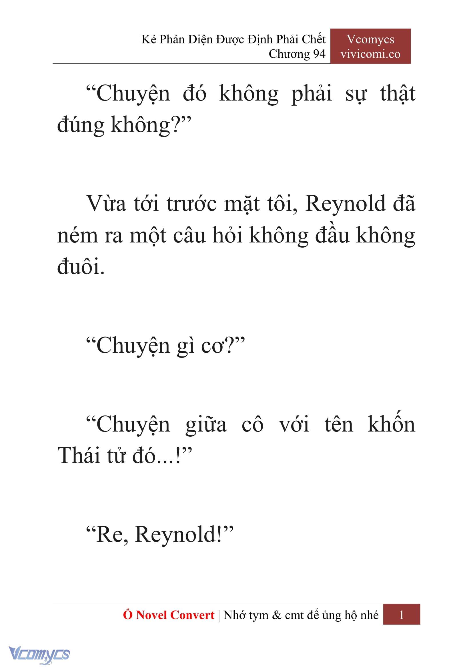 [Novel] Kẻ Phản Diện Được Định Phải Chết Chap 94 - Trang 2