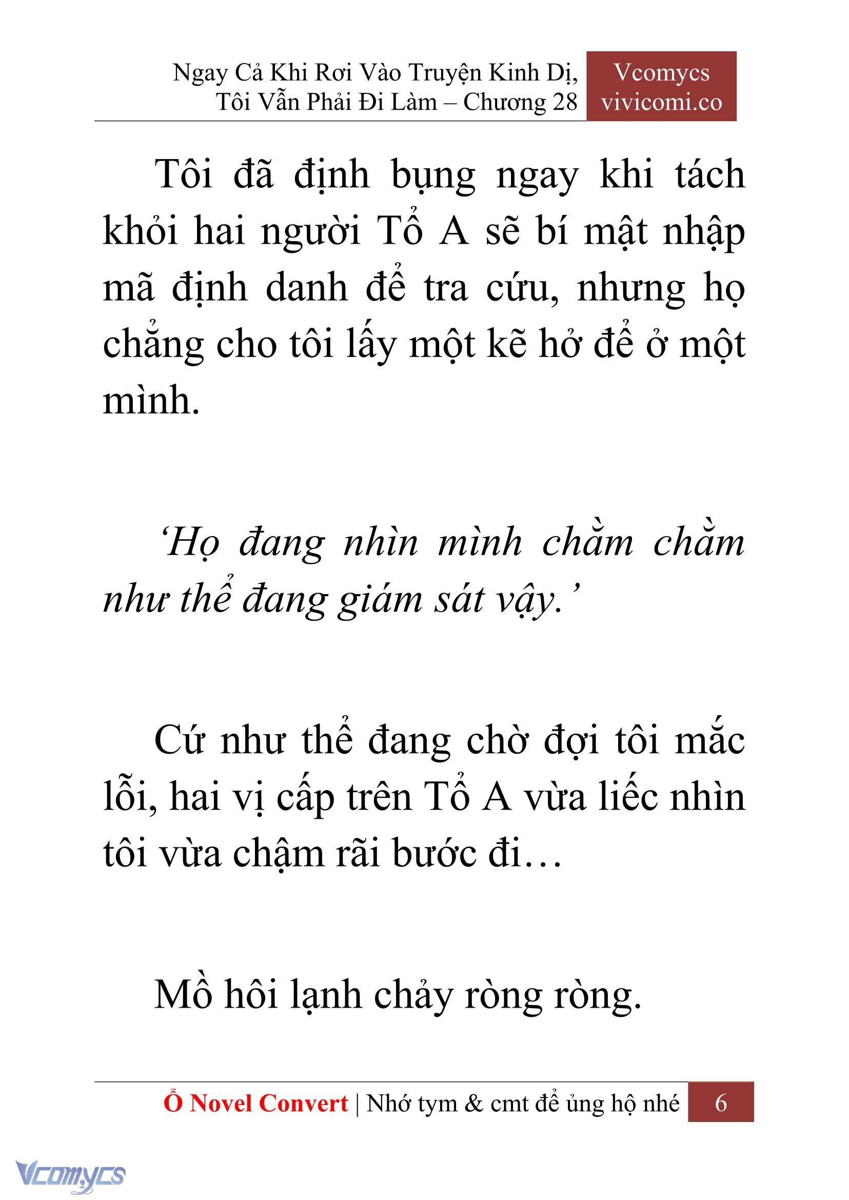 [Novel] Ngay Cả Khi Rơi Vào Truyện Kinh Dị, Tôi Vẫn Phải Đi Làm Chap 28 - Trang 2