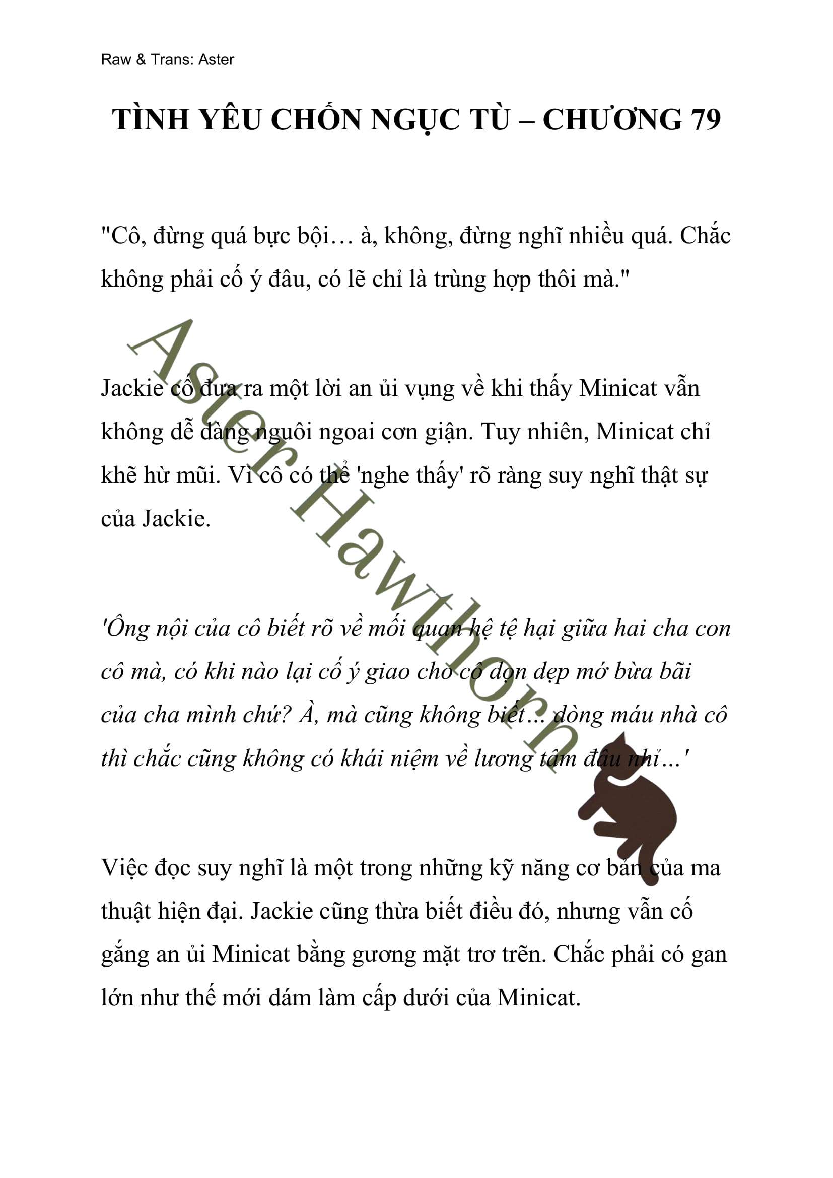 [NOVEL] Tình Yêu Chốn Ngục Tù Chap 79 - Trang 2