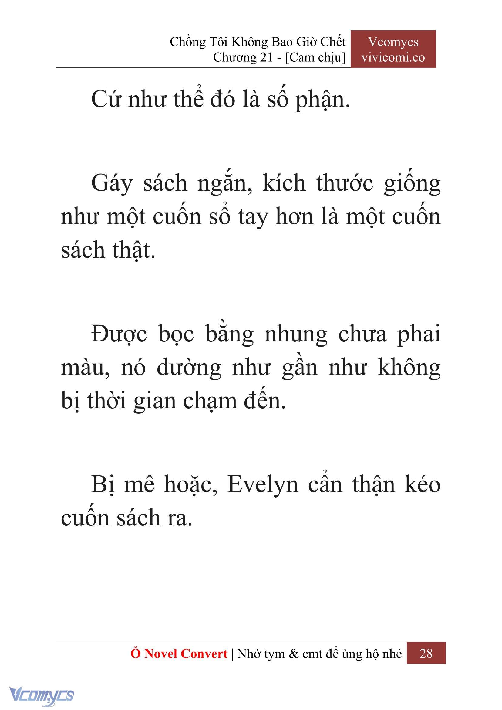 [Novel] Chồng Tôi Không Bao Giờ Chết Chap 21 - Trang 2