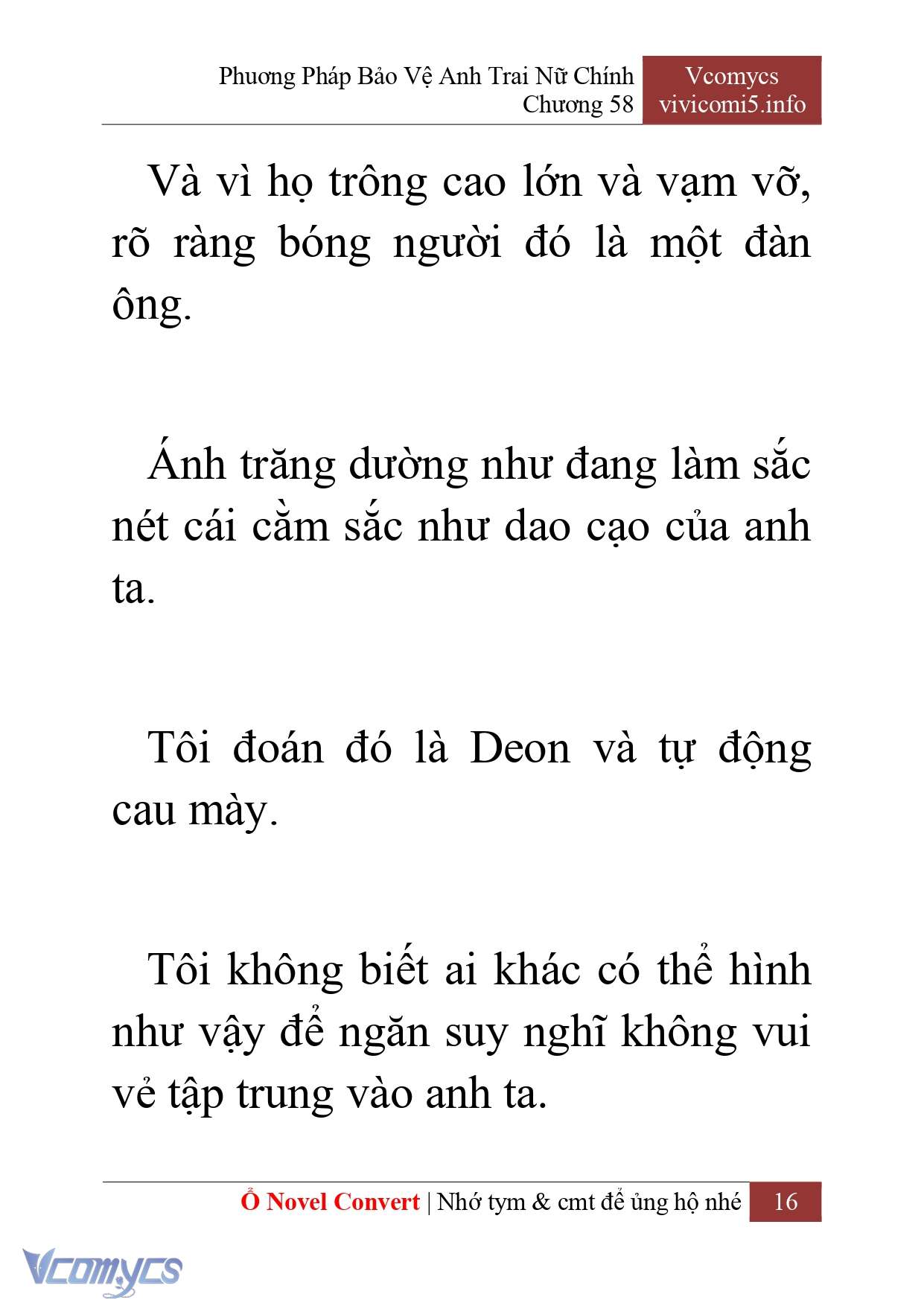 [Novel] Phương Pháp Bảo Vệ Anh Trai Nữ Chính Chap 58 - Trang 2