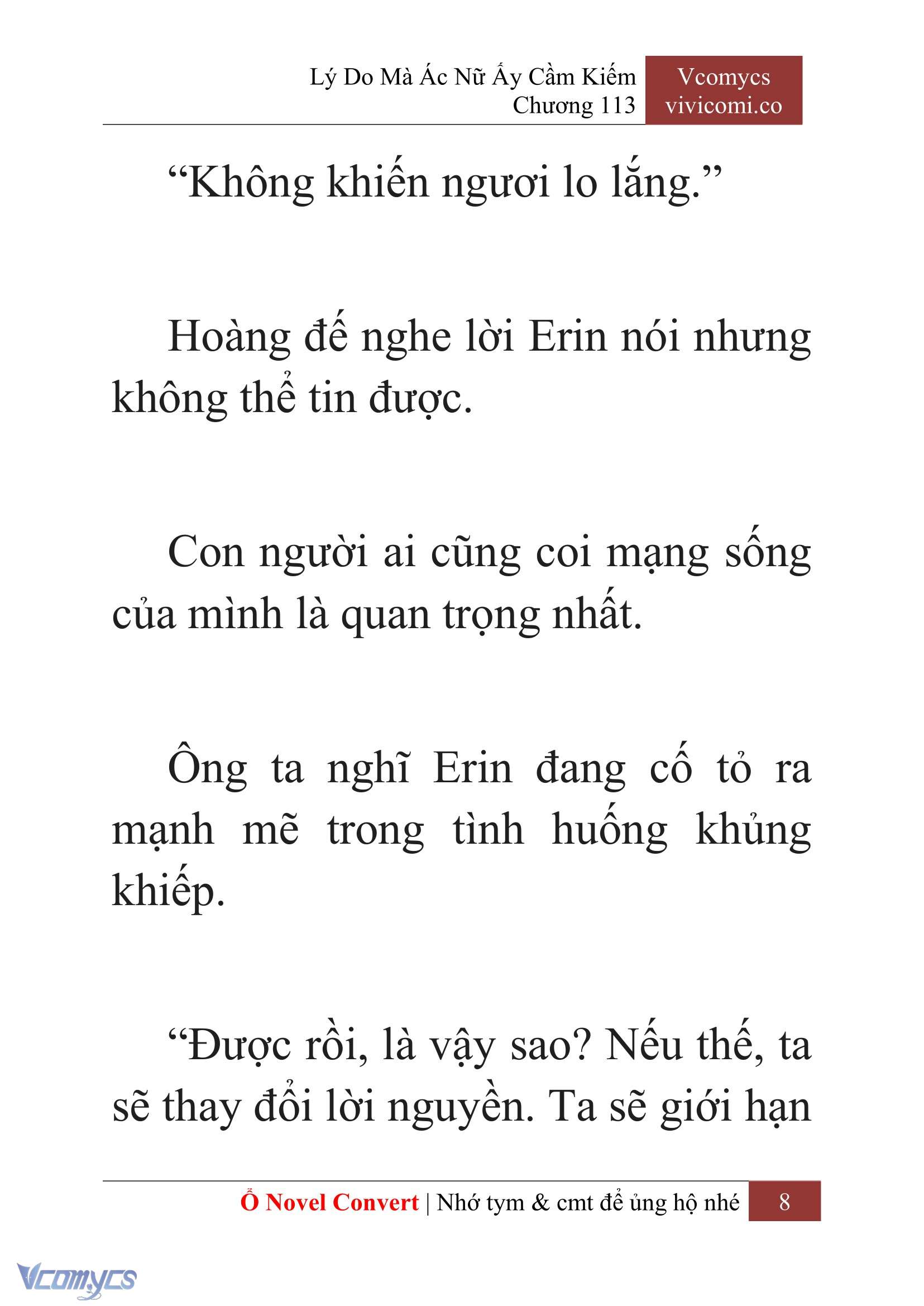 [Novel] Lý Do Mà Ác Nữ Ấy Cầm Kiếm Chap 113 - Trang 2