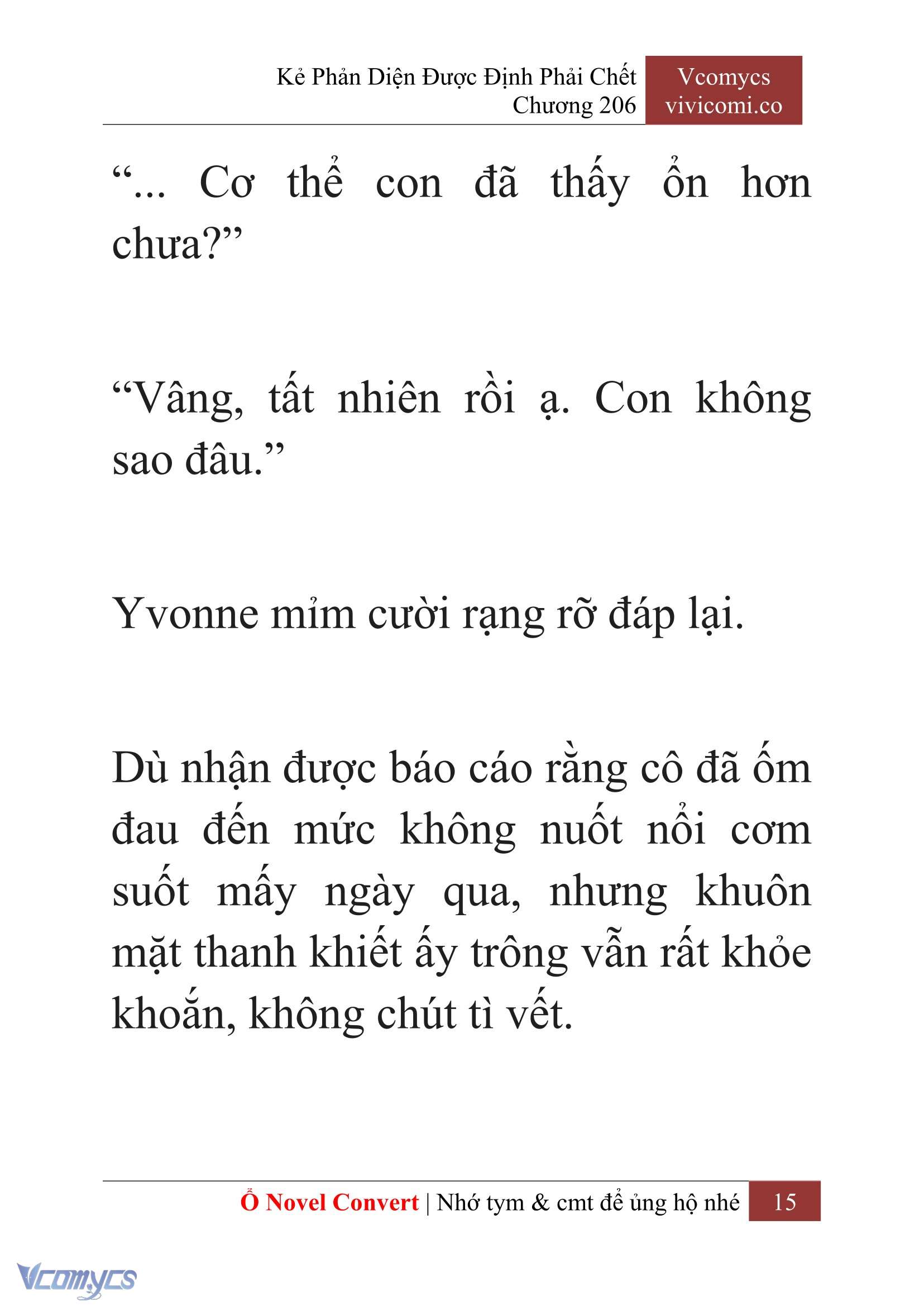 [Novel] Kẻ Phản Diện Được Định Phải Chết Chap 206 - Trang 2