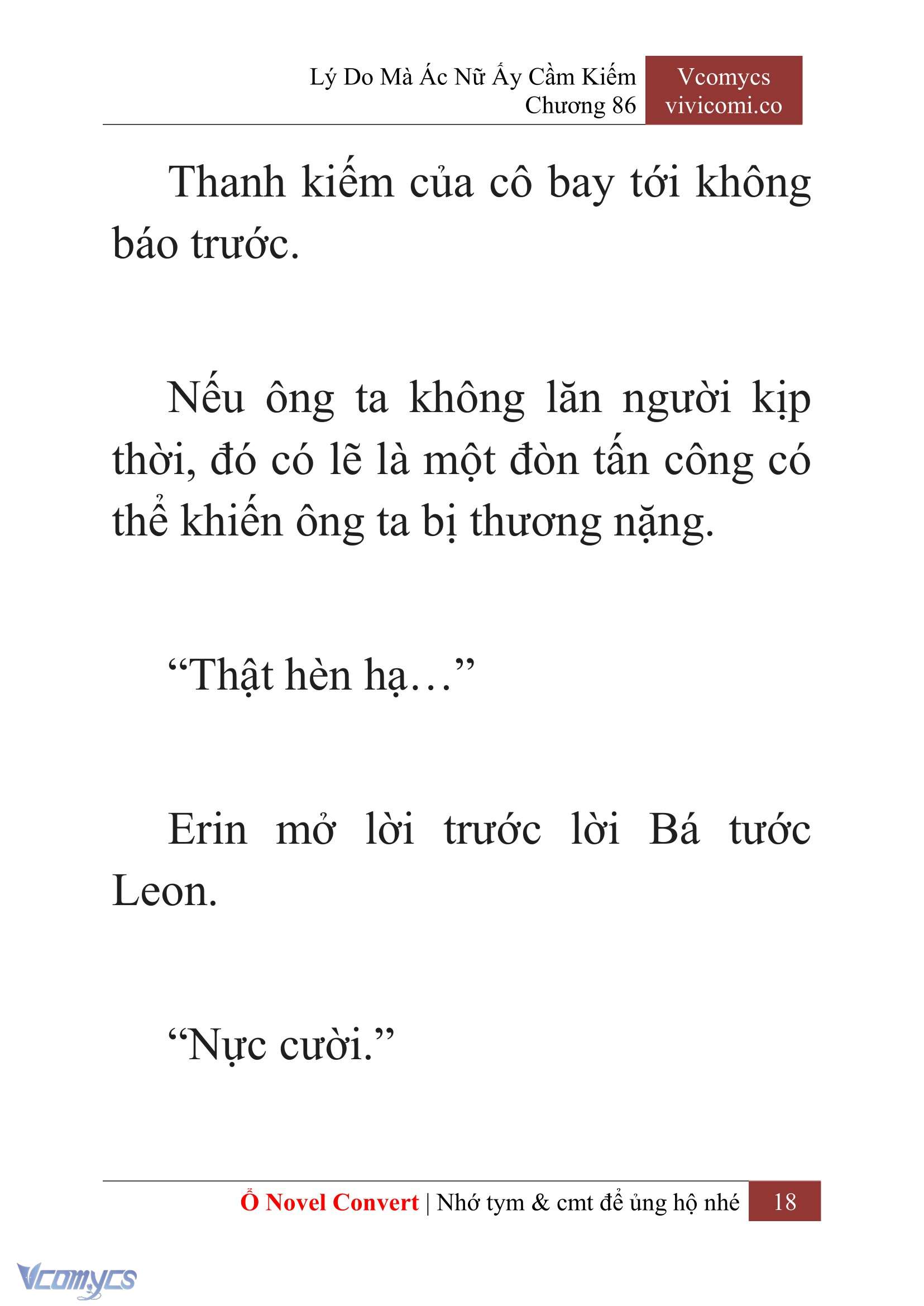 [Novel] Lý Do Mà Ác Nữ Ấy Cầm Kiếm Chap 86 - Trang 2