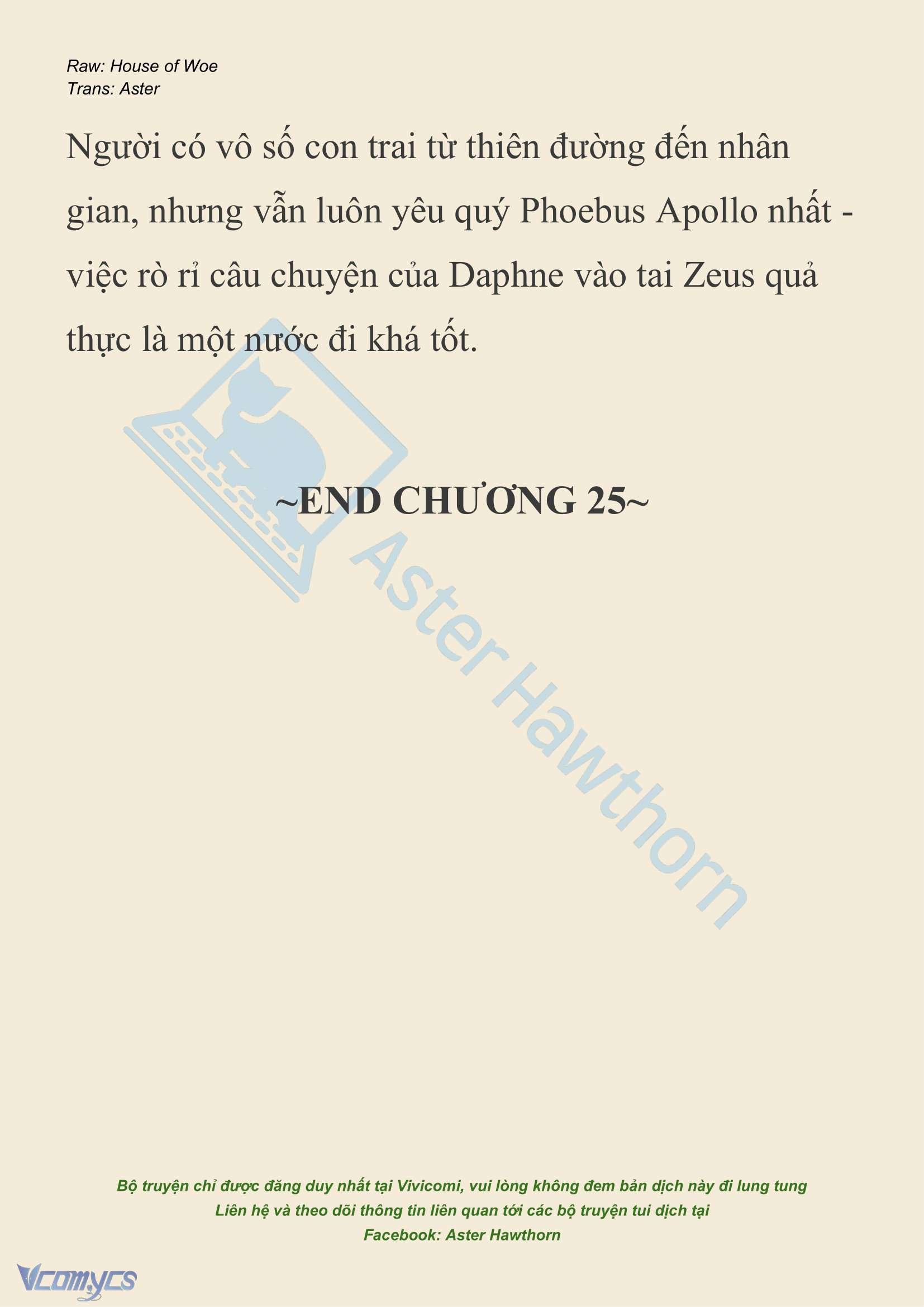 [NOVEL] Dành Cho Các Nữ Thần: Dành cho Psyche Chap 25 - Trang 2