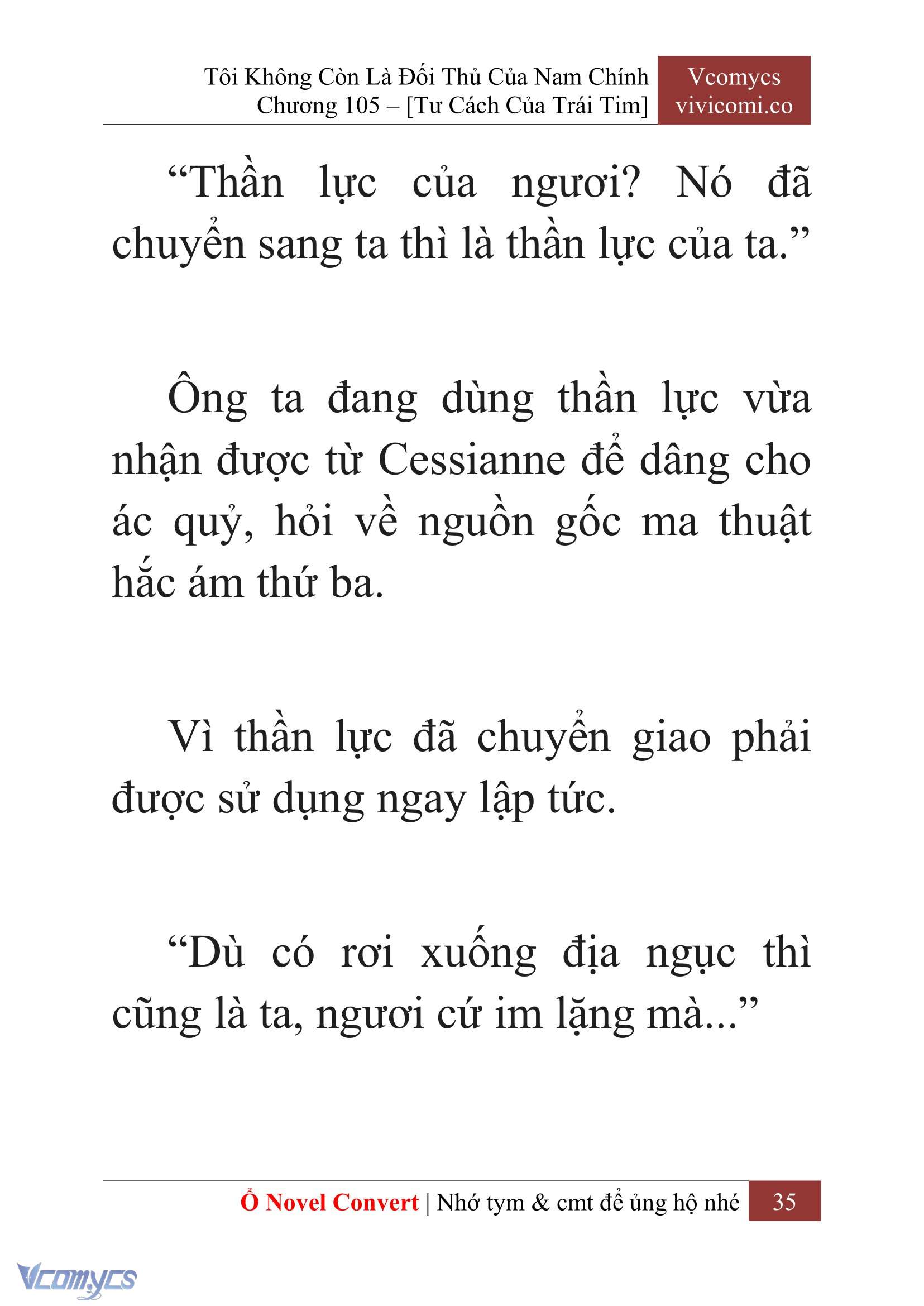 [Novel] Tôi Không Còn Là Đối Thủ Của Nam Chính Chap 105 - Trang 2