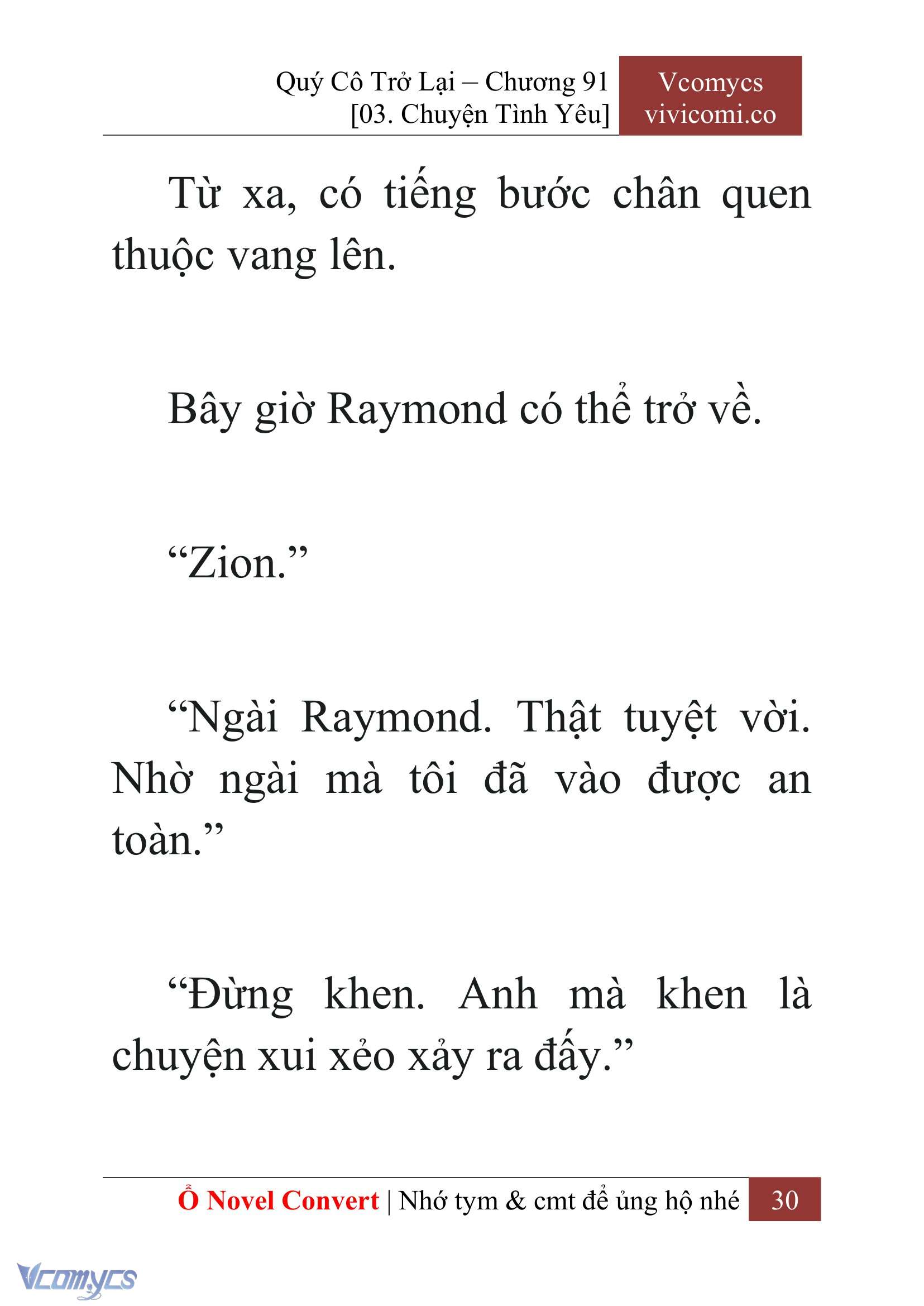 [Novel] Quý Cô Trở Lại Chap 91 - Trang 2