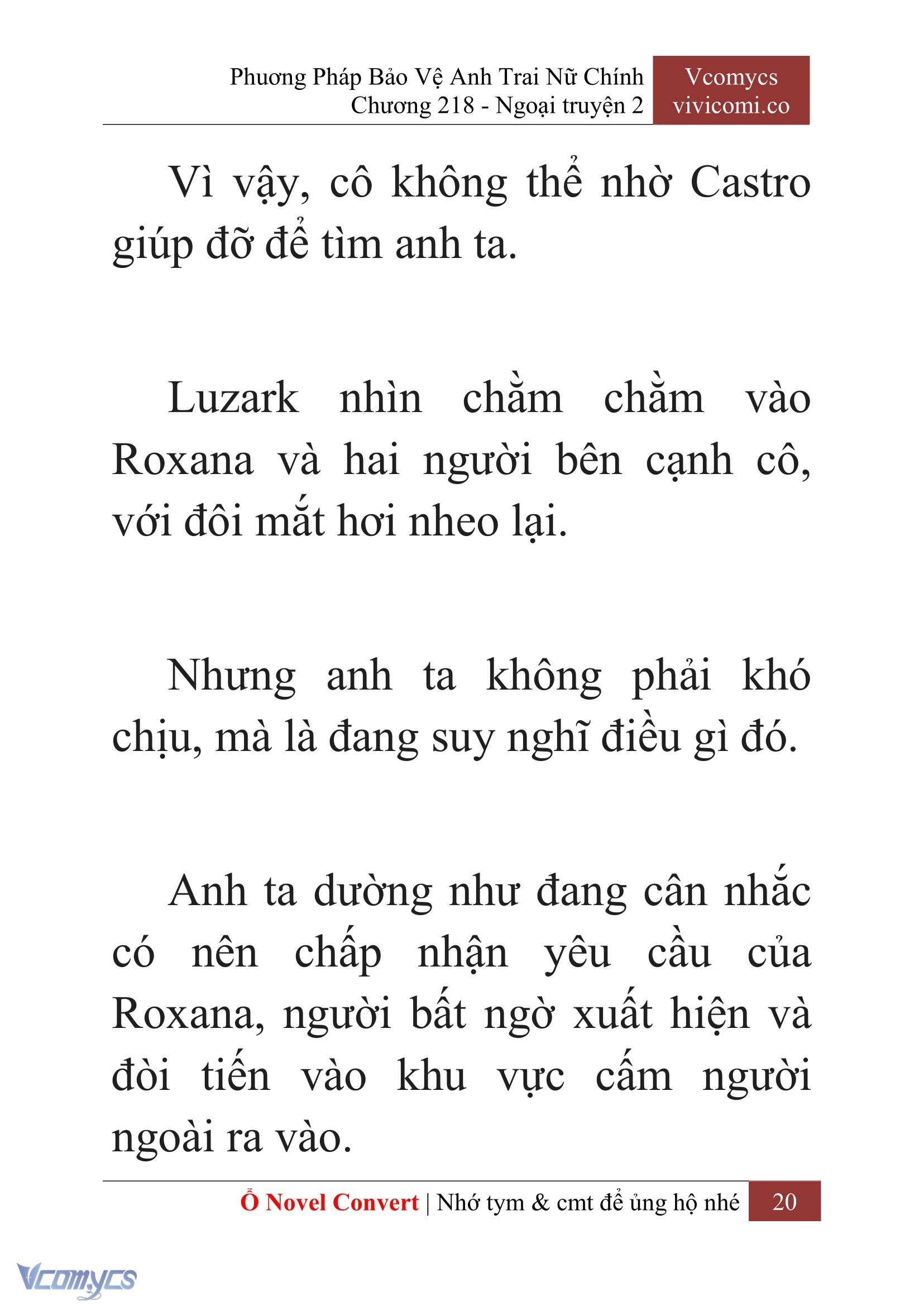 [Novel] Phương Pháp Bảo Vệ Anh Trai Nữ Chính Chap 218 - Trang 2