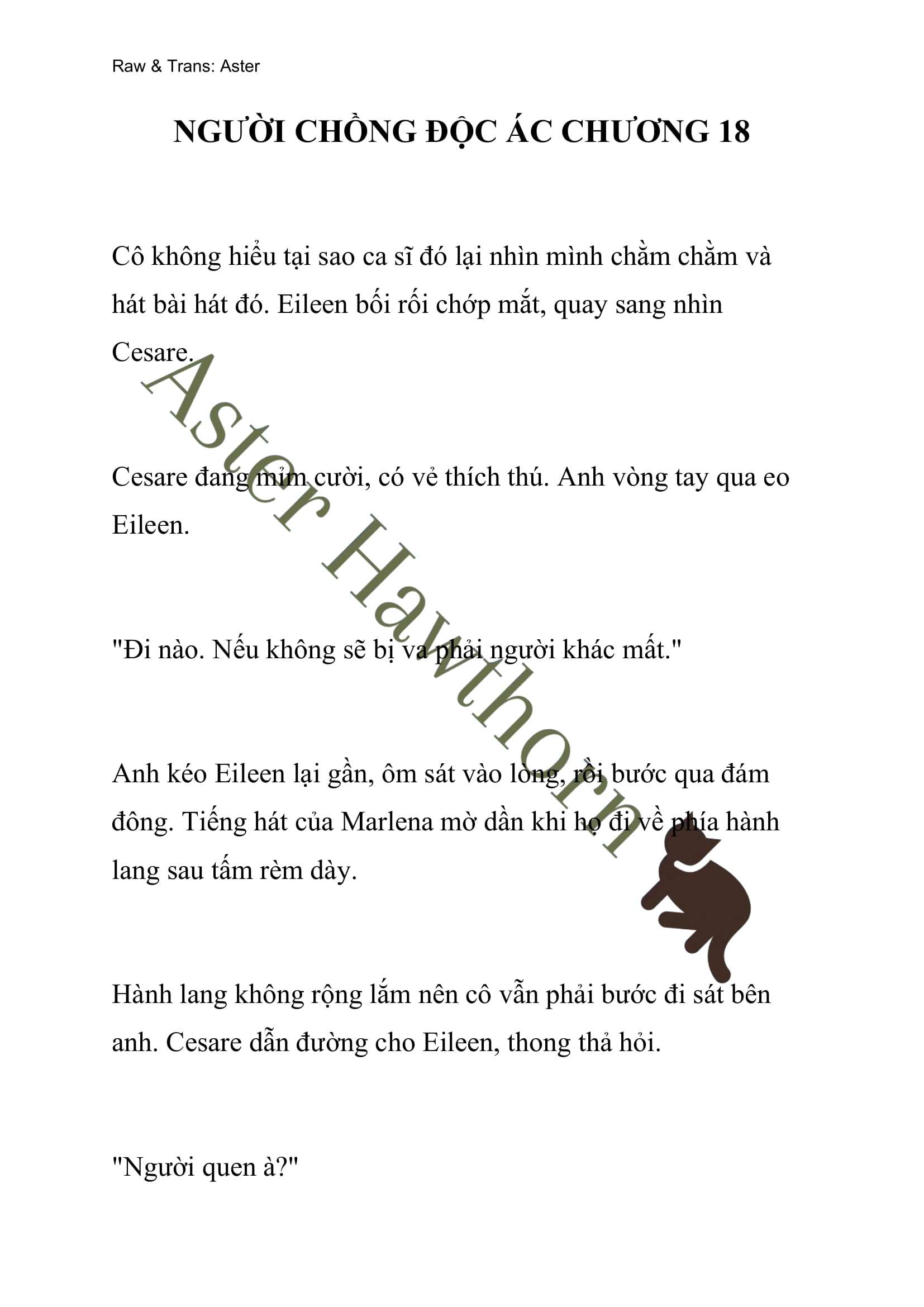 [NOVEL] Người Chồng Độc Ác Chap 18 - Next Chap 19