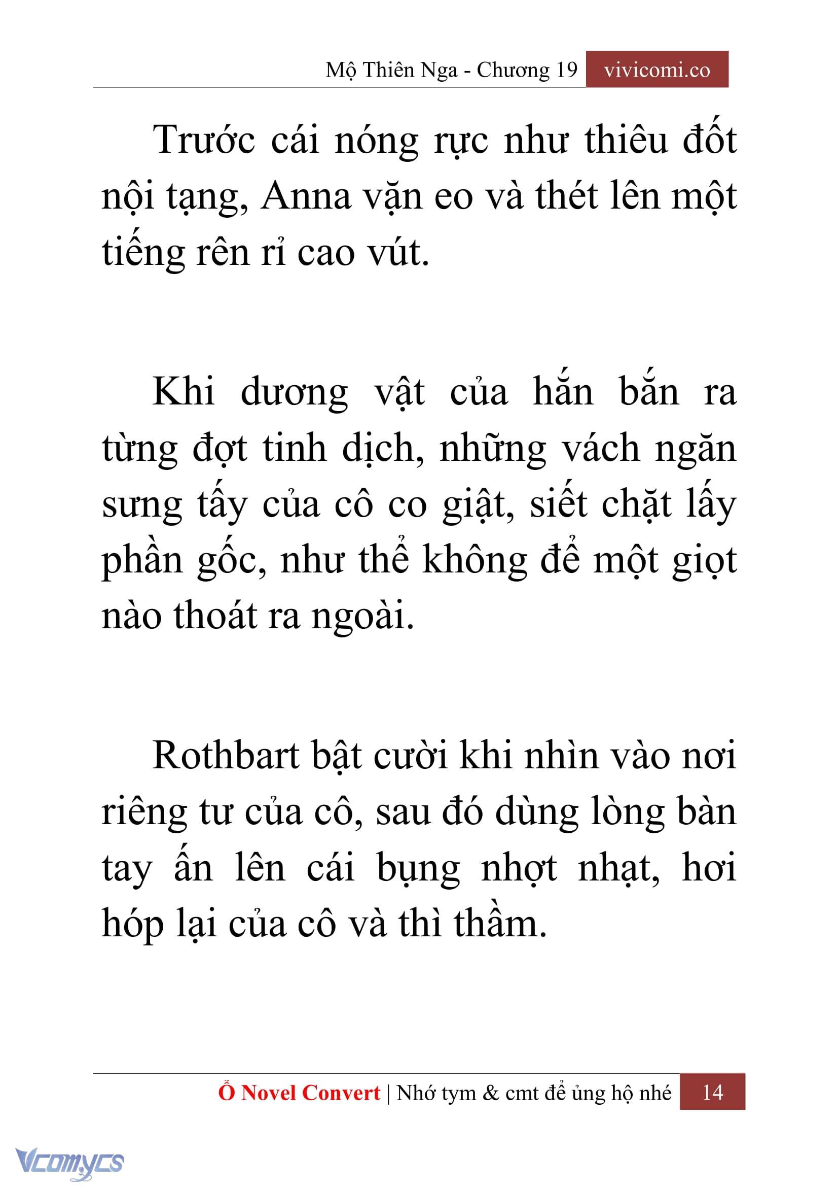 [Novel] Mộ Thiên Nga Chap 19 - Trang 2