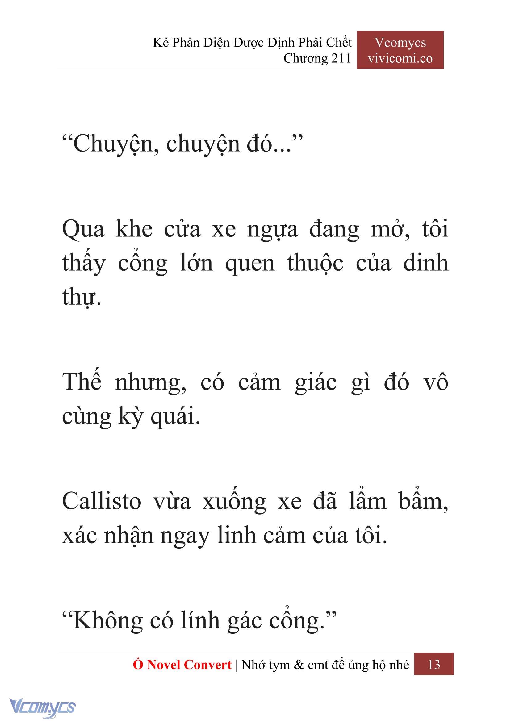 [Novel] Kẻ Phản Diện Được Định Phải Chết Chap 211 - Trang 2