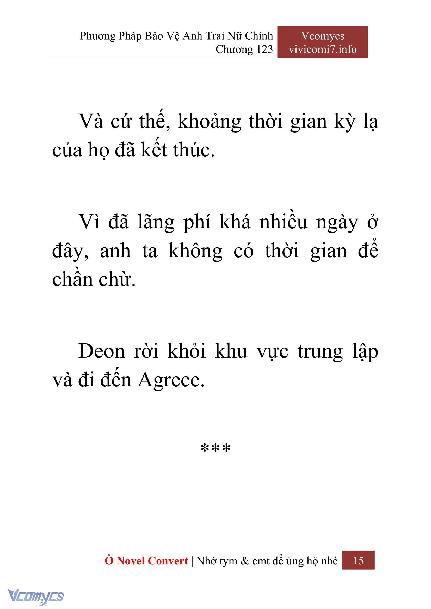 [Novel] Phương Pháp Bảo Vệ Anh Trai Nữ Chính Chap 123 - Trang 2