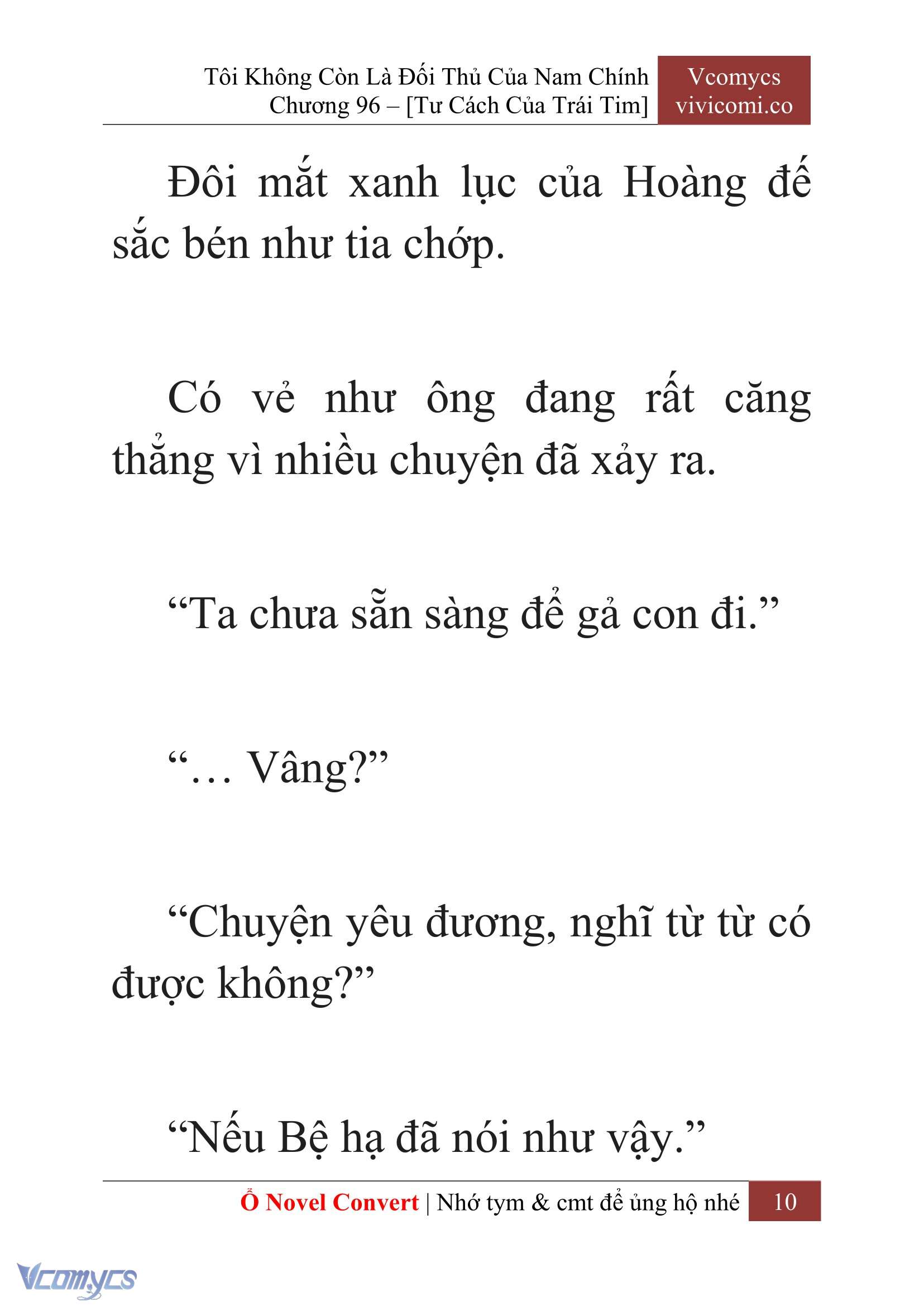 [Novel] Tôi Không Còn Là Đối Thủ Của Nam Chính Chap 96 - Trang 2