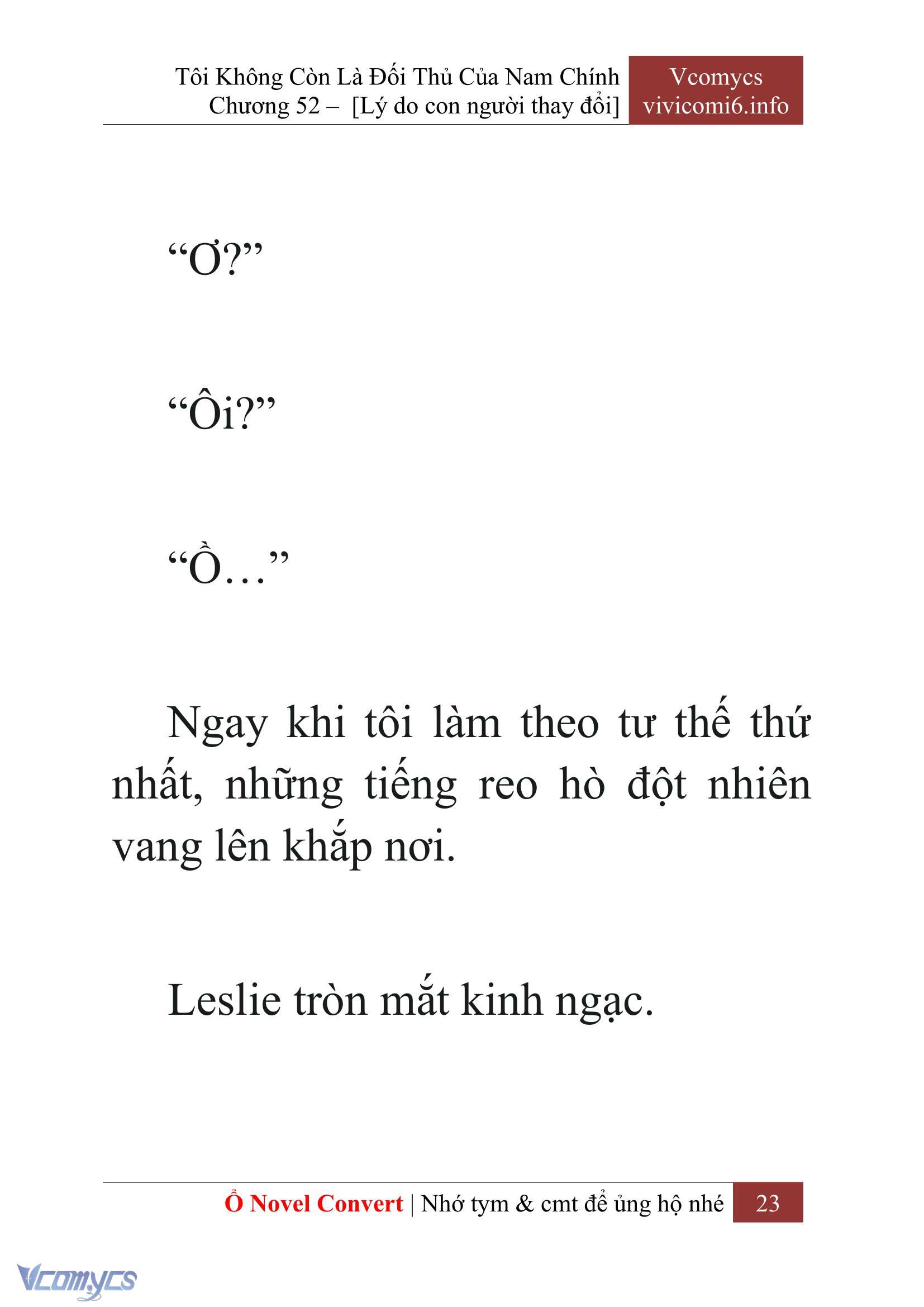 [Novel] Tôi Không Còn Là Đối Thủ Của Nam Chính Chap 52 - Trang 2