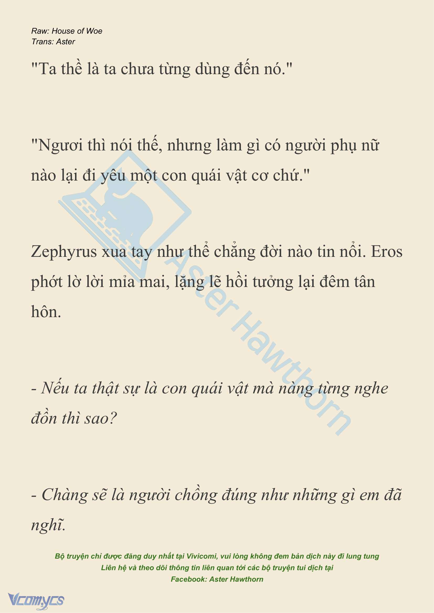 [NOVEL] Dành Cho Các Nữ Thần: Dành cho Psyche Chap 21 - Trang 2