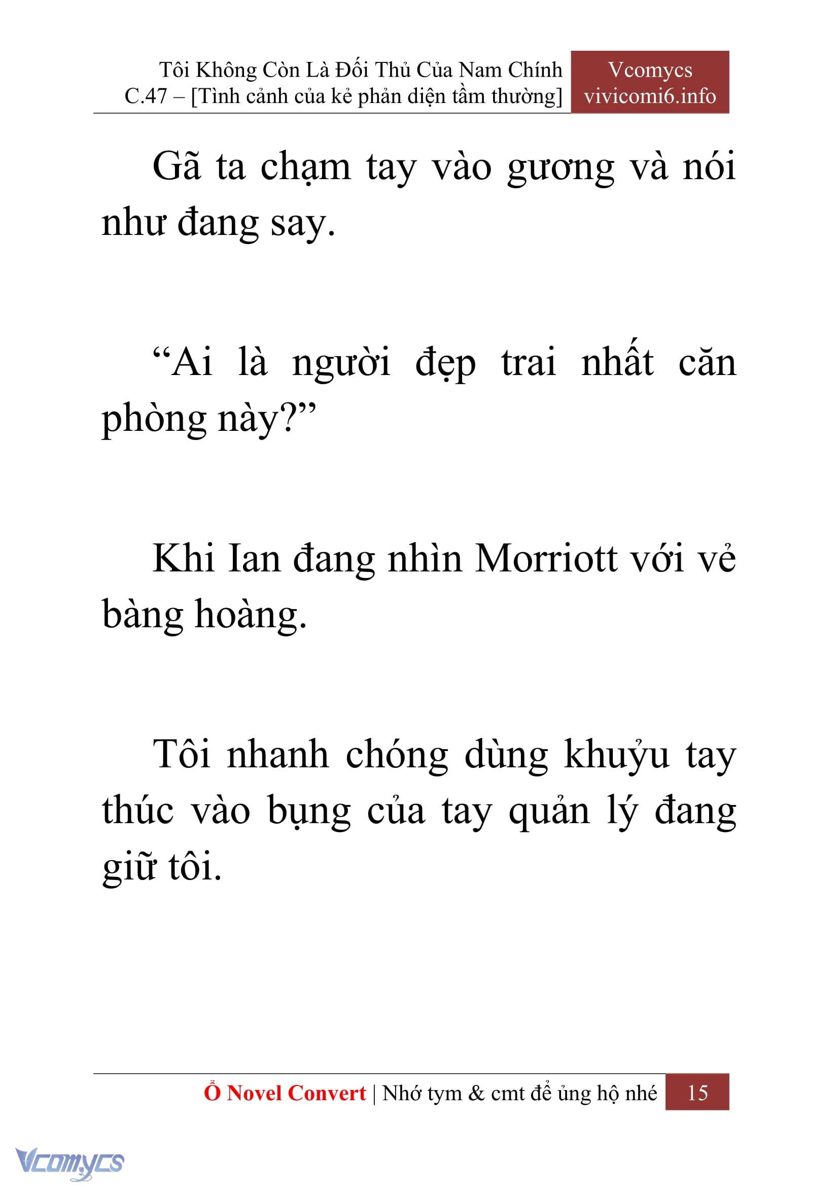 [Novel] Tôi Không Còn Là Đối Thủ Của Nam Chính Chap 47 - Trang 2