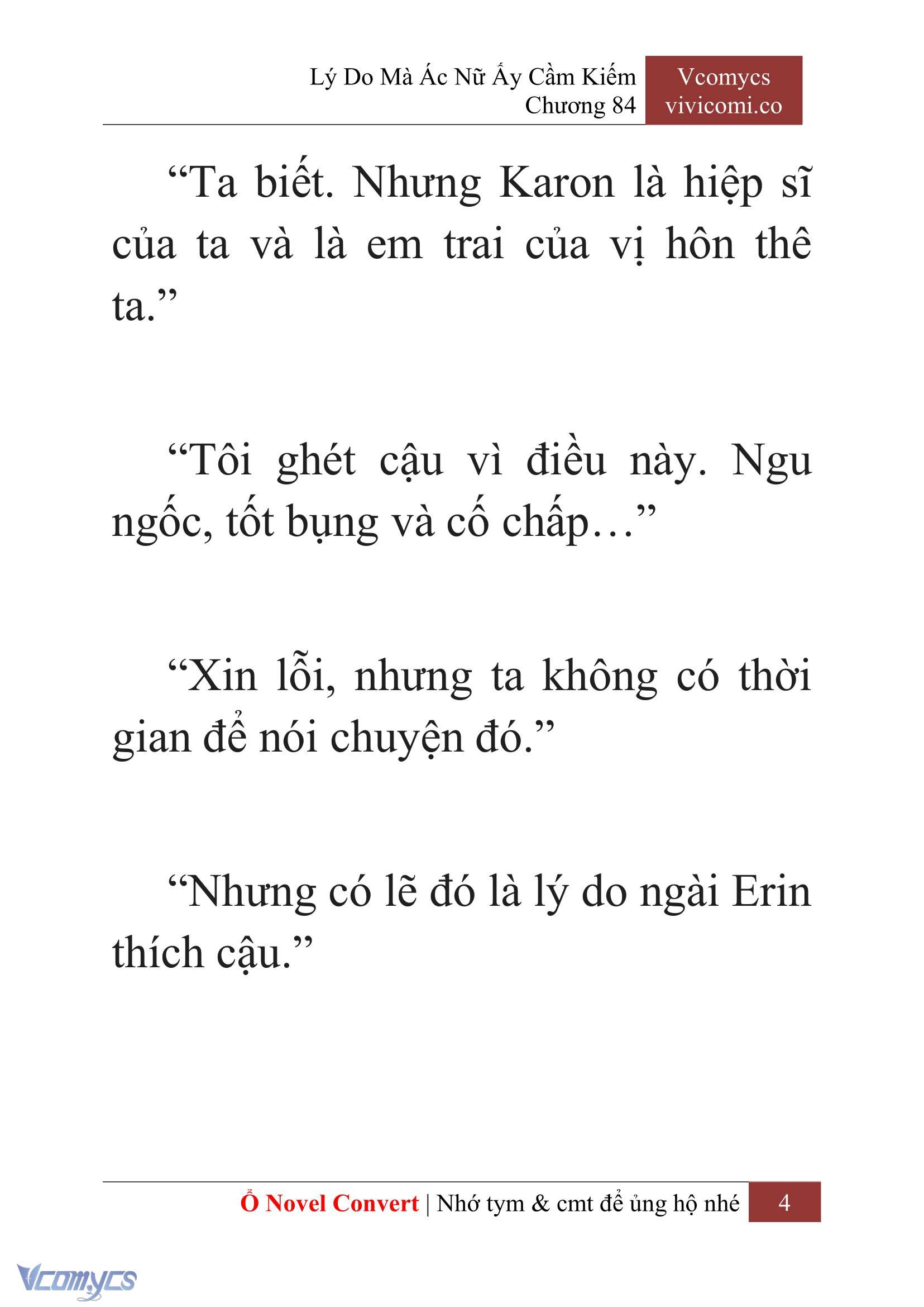 [Novel] Lý Do Mà Ác Nữ Ấy Cầm Kiếm Chap 84 - Trang 2